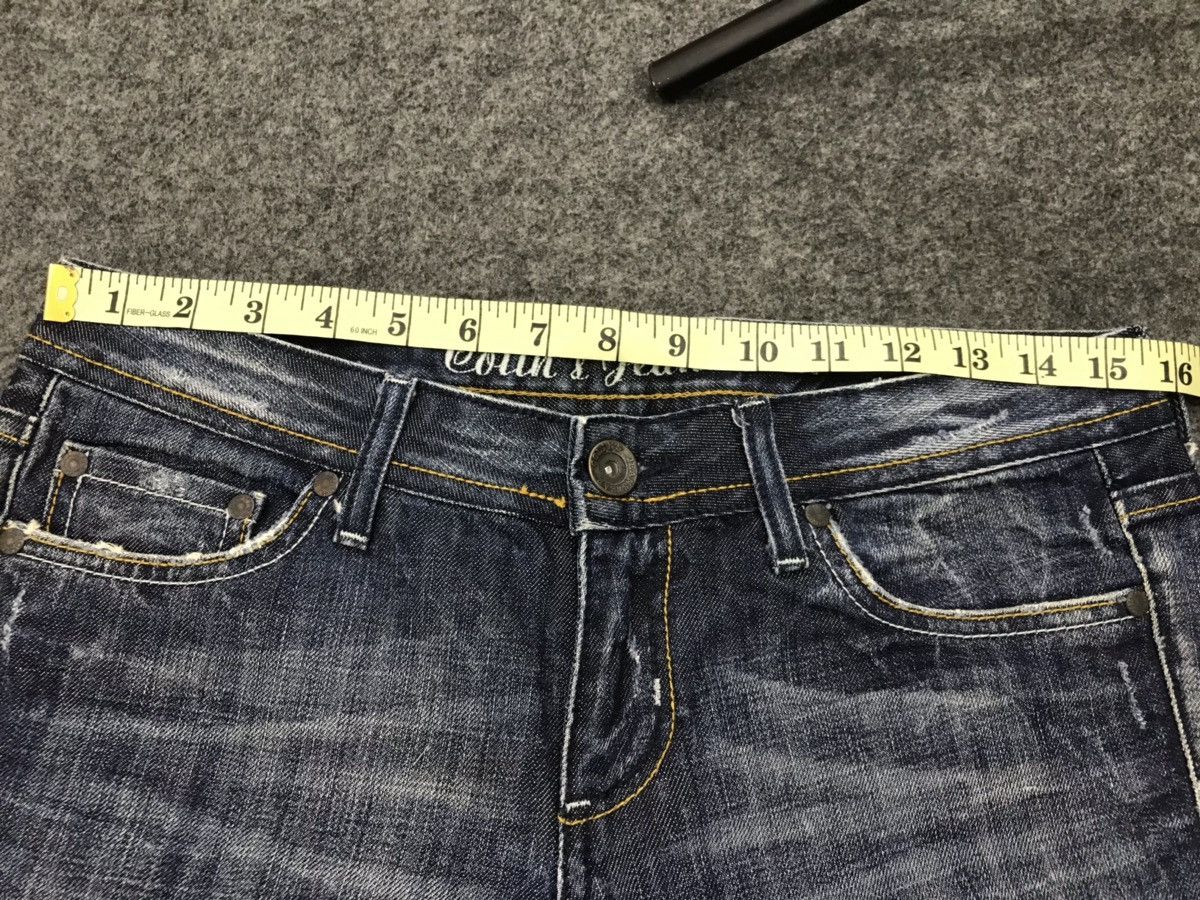 Japanese Brand Colin’s 741 Rigid Turquality Turkey Denim Jeans Distressed Size US 30 / EU 46 - 11 Thumbnail
