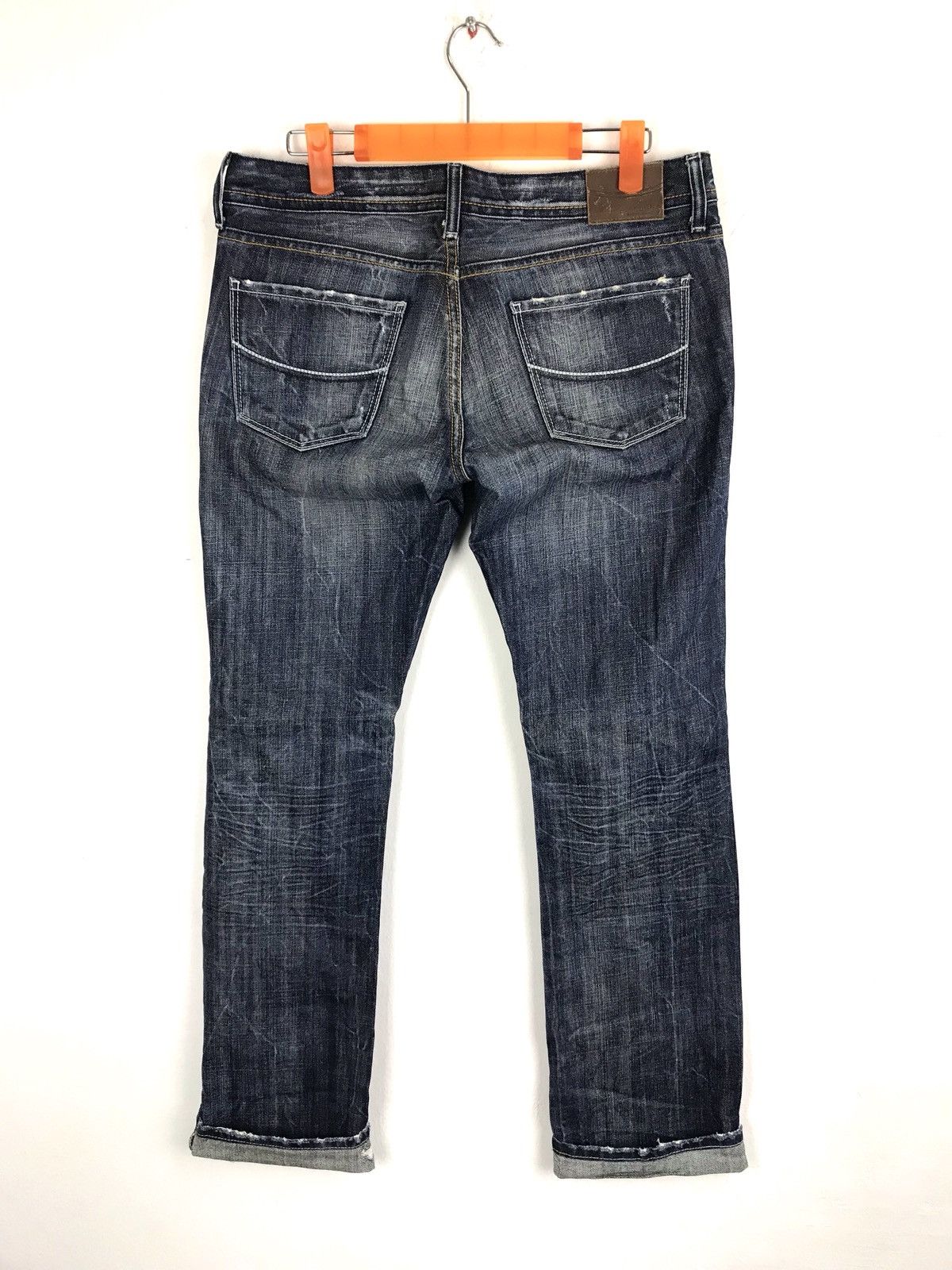 Japanese Brand Colin’s 741 Rigid Turquality Turkey Denim Jeans Distressed Size US 30 / EU 46 - 2 Thumbnail