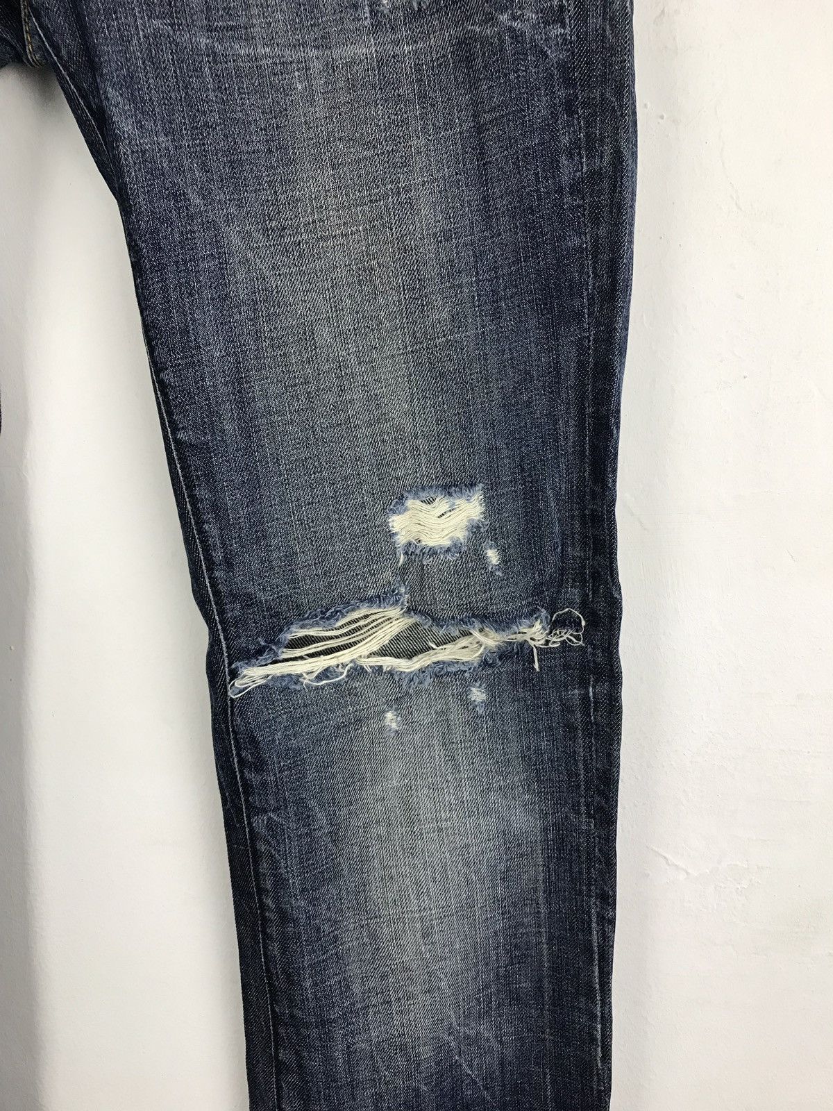 Japanese Brand Colin’s 741 Rigid Turquality Turkey Denim Jeans Distressed Size US 30 / EU 46 - 25 Thumbnail