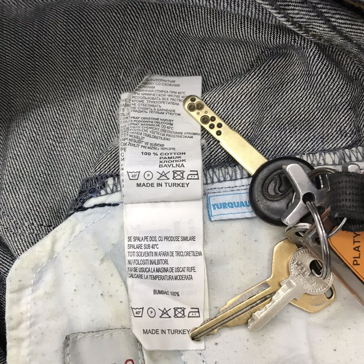 Japanese Brand Colin’s 741 Rigid Turquality Turkey Denim Jeans Distressed Size US 30 / EU 46 - 21 Thumbnail