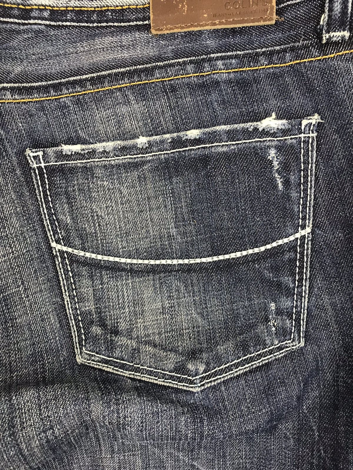 Japanese Brand Colin’s 741 Rigid Turquality Turkey Denim Jeans Distressed Size US 30 / EU 46 - 3 Thumbnail