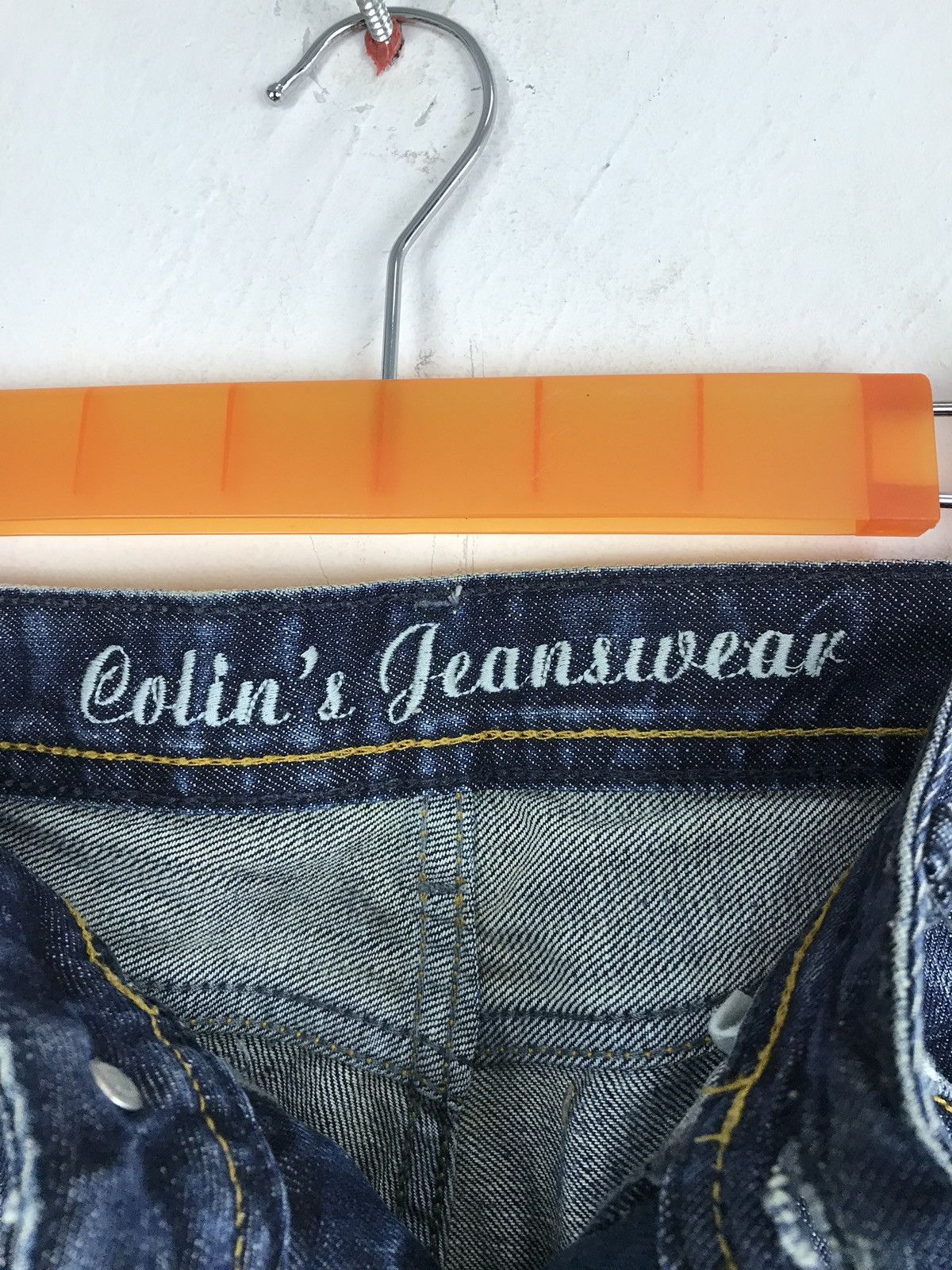 Japanese Brand Colin’s 741 Rigid Turquality Turkey Denim Jeans Distressed Size US 30 / EU 46 - 9 Thumbnail
