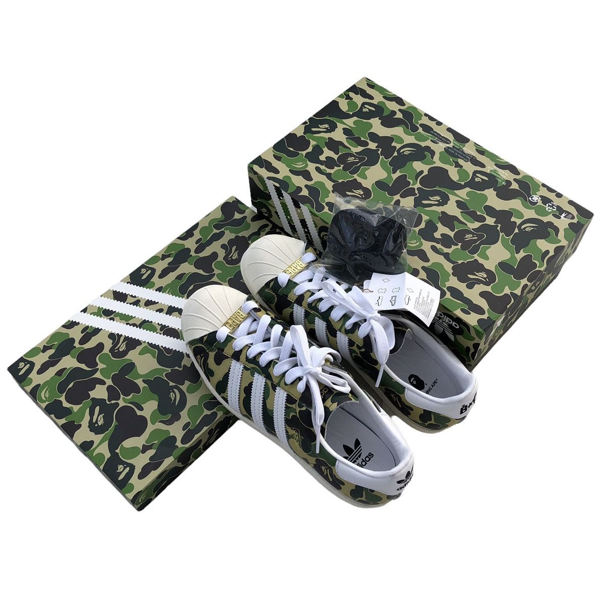 Adidas × Bape Bape x Adidas Superstar 80s Size US 8 / EU 41 - 8 Thumbnail