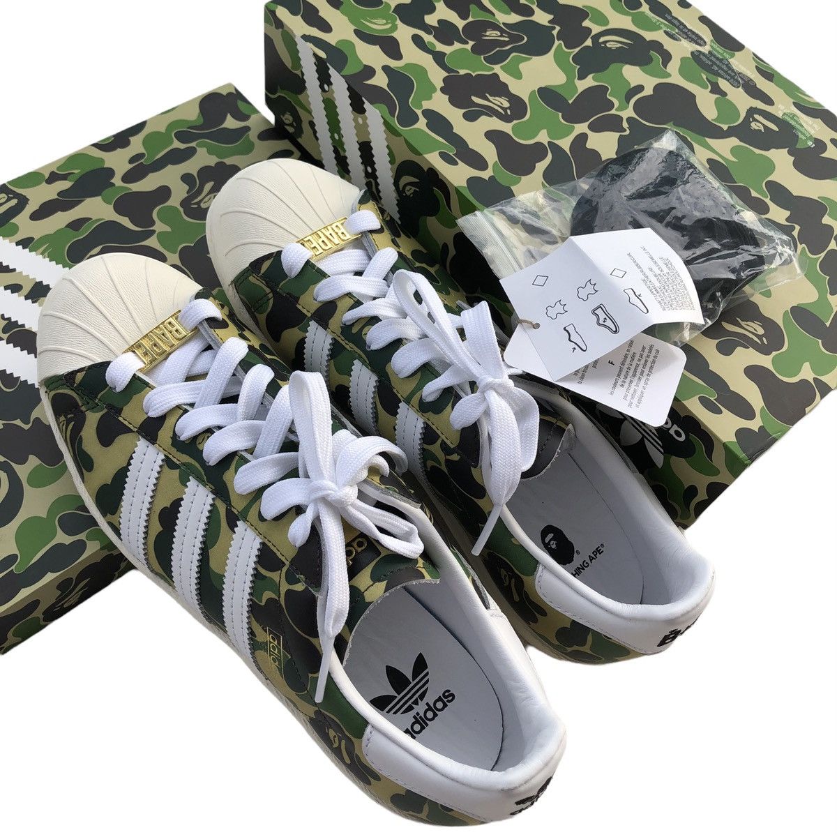Adidas × Bape Bape x Adidas Superstar 80s Size US 8 / EU 41 - 9 Thumbnail
