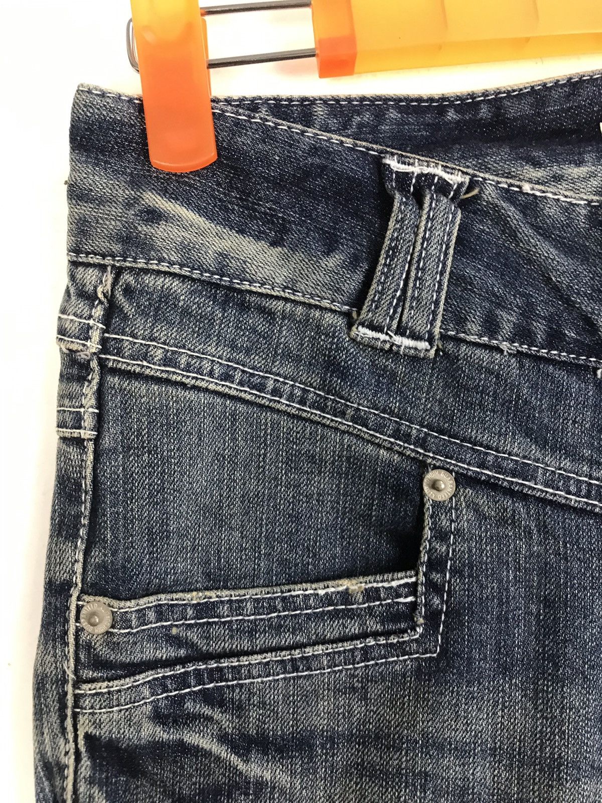 Japanese Brand Link it all Distressed Denim punk style Bootcut Size 26" / US 2 / IT 38 - 10 Thumbnail