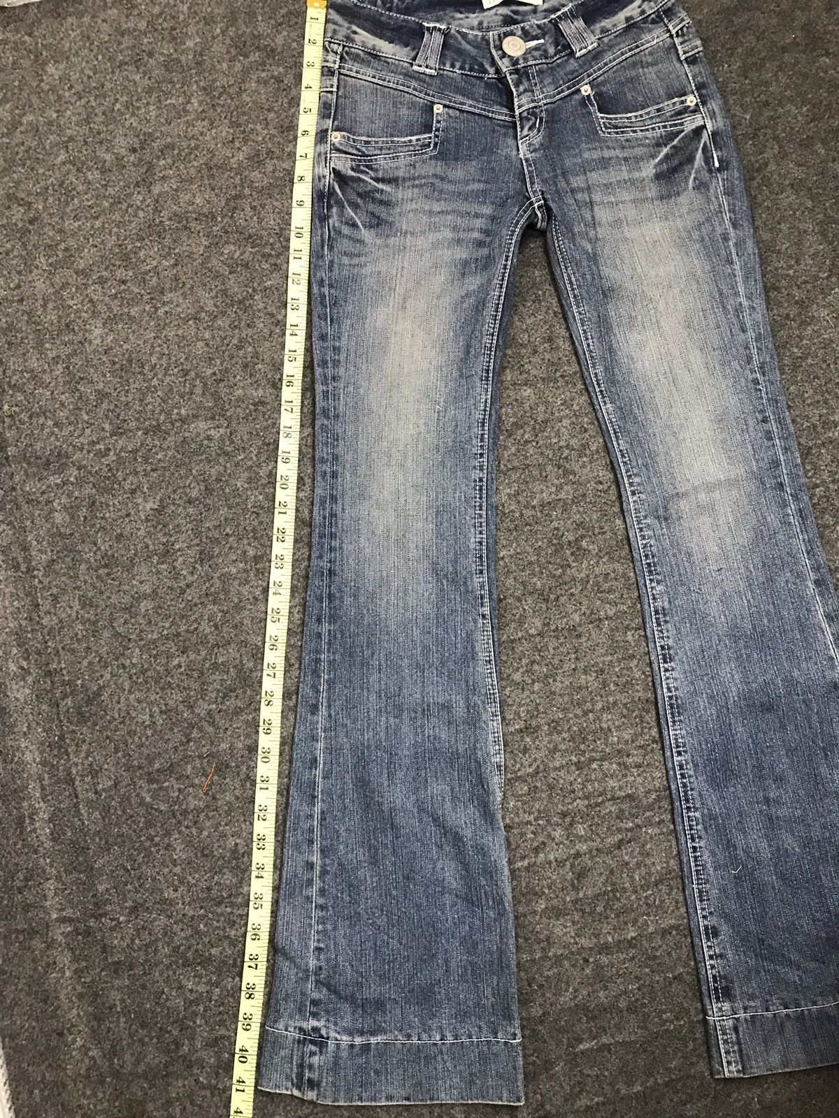 Japanese Brand Link it all Distressed Denim punk style Bootcut Size 26" / US 2 / IT 38 - 13 Thumbnail
