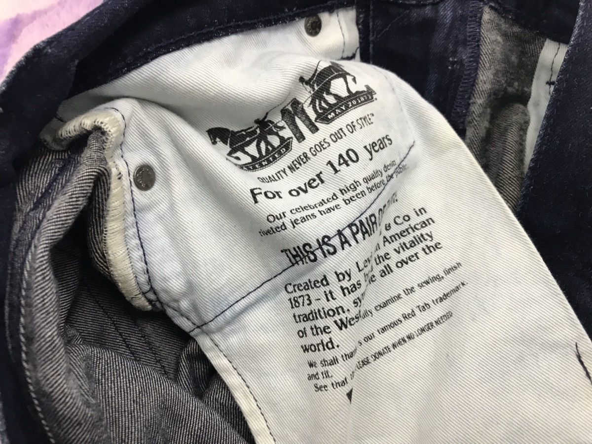 Levi's Levis 522 Selvedge Denim Jeans Bovine Leather Patch Size US 33 - 10 Thumbnail