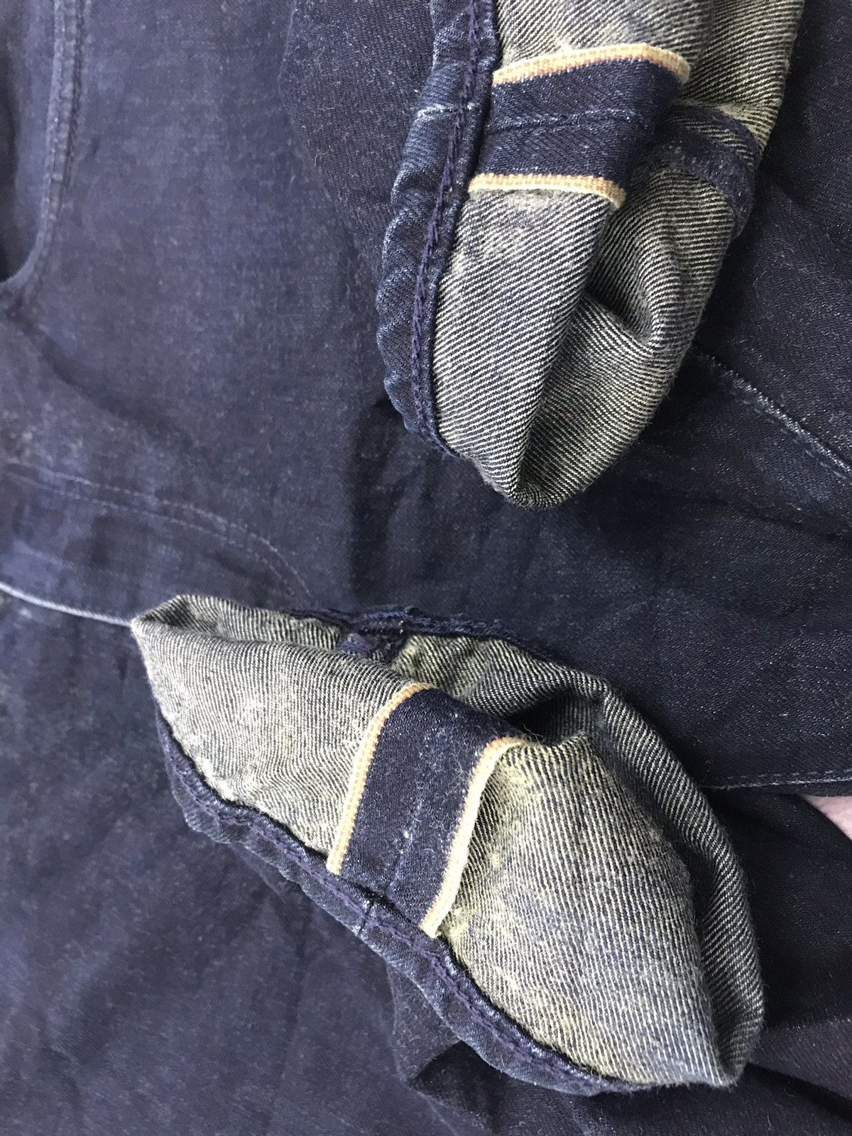Levi's Levis 522 Selvedge Denim Jeans Bovine Leather Patch Size US 33 - 6 Thumbnail