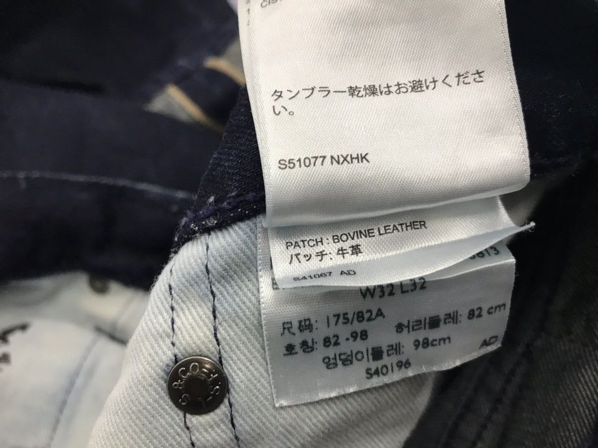 Levi's Levis 522 Selvedge Denim Jeans Bovine Leather Patch Size US 33 - 8 Thumbnail