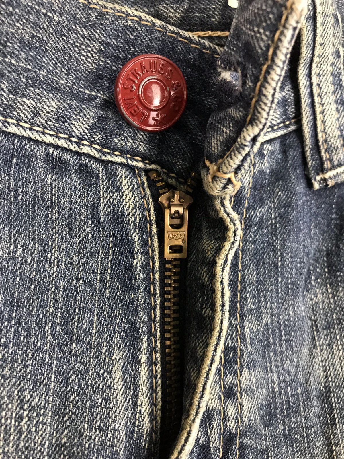Levi's Levi’s Lvc 502 Blue Denim Jeans Distressed Closed Pockets Size US 32 / EU 48 - 10 Thumbnail