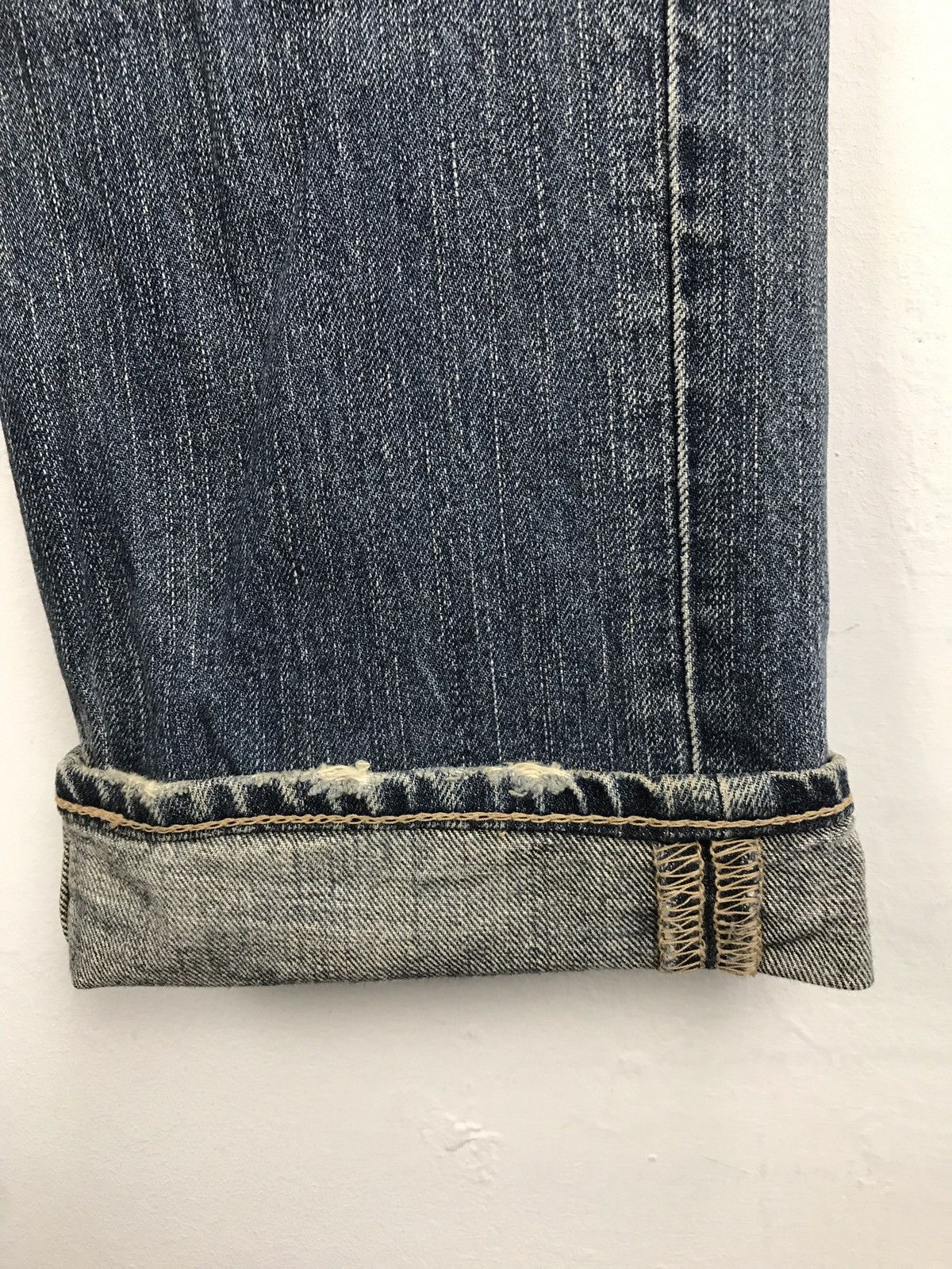 Levi's Levi’s Lvc 502 Blue Denim Jeans Distressed Closed Pockets Size US 32 / EU 48 - 12 Thumbnail