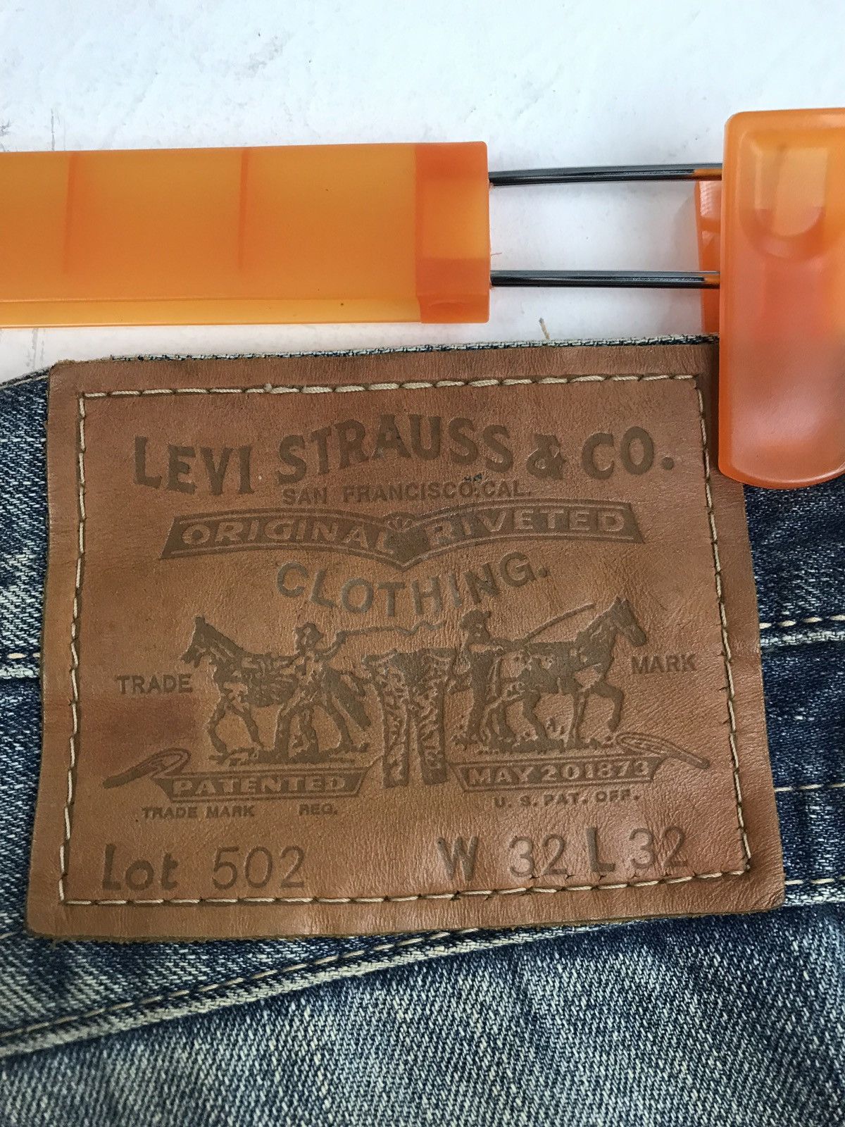 Levi's Levi’s Lvc 502 Blue Denim Jeans Distressed Closed Pockets Size US 32 / EU 48 - 7 Thumbnail