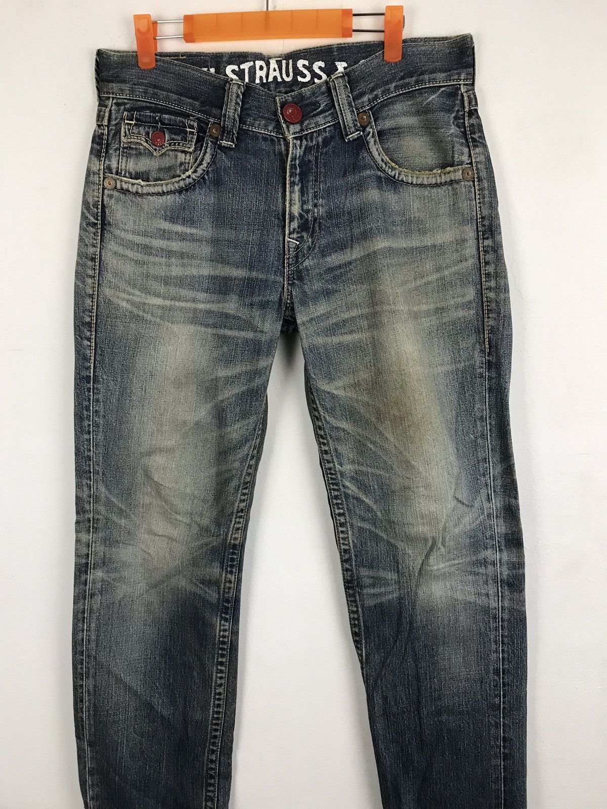 Levi's Levi’s Lvc 502 Blue Denim Jeans Distressed Closed Pockets Size US 32 / EU 48 - 3 Thumbnail