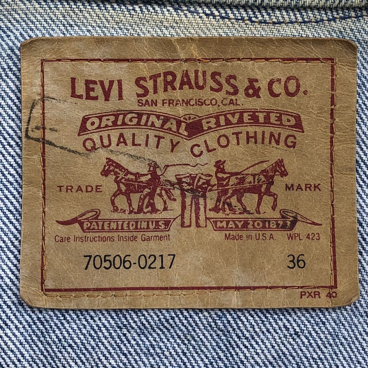 Levi's Vintage 80s Levis Denim Trucker Jacket Made In USA 🇺🇸 Size US S / EU 44-46 / 1 - 13 Thumbnail