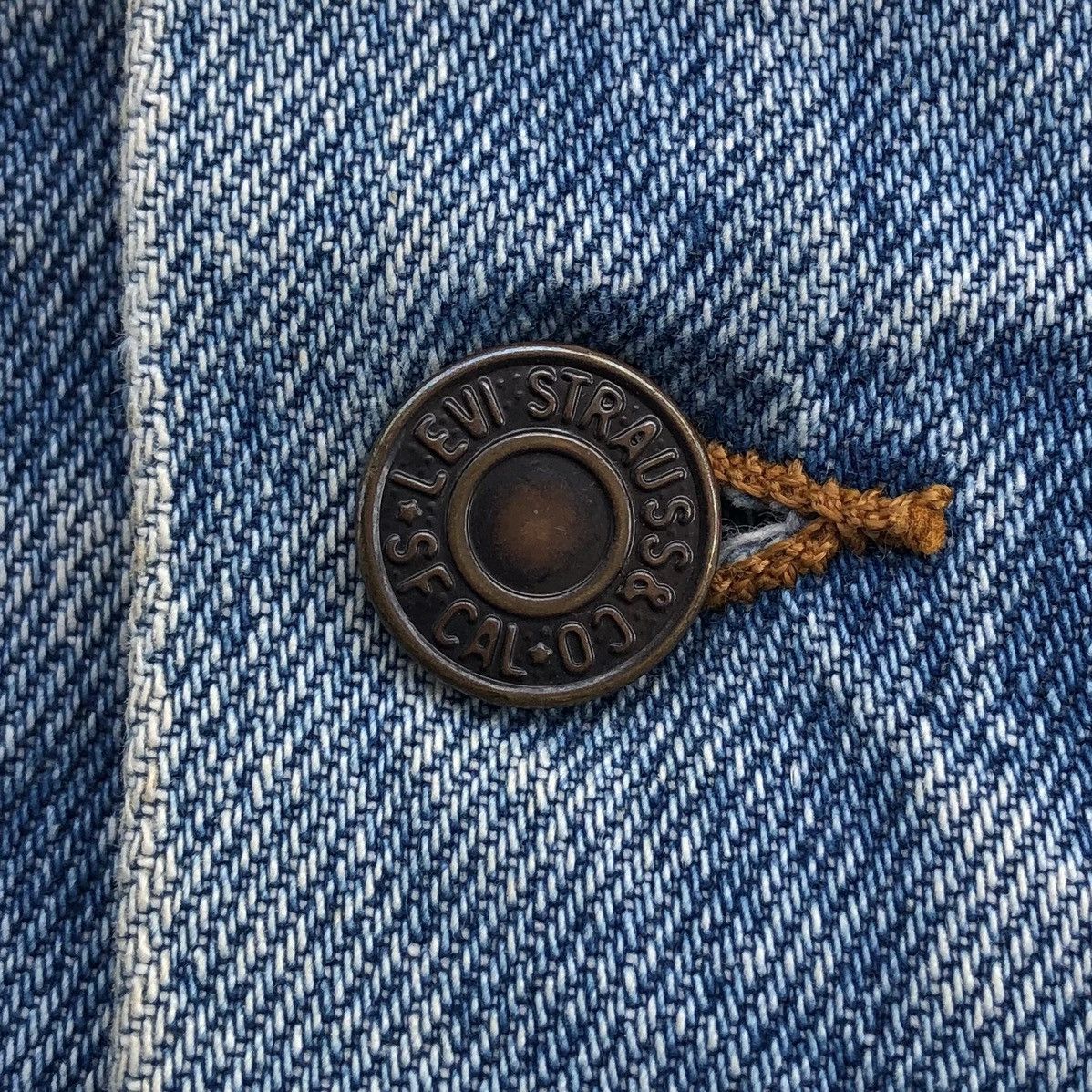 Levi's Vintage 80s Levis Denim Trucker Jacket Made In USA 🇺🇸 Size US S / EU 44-46 / 1 - 11 Thumbnail