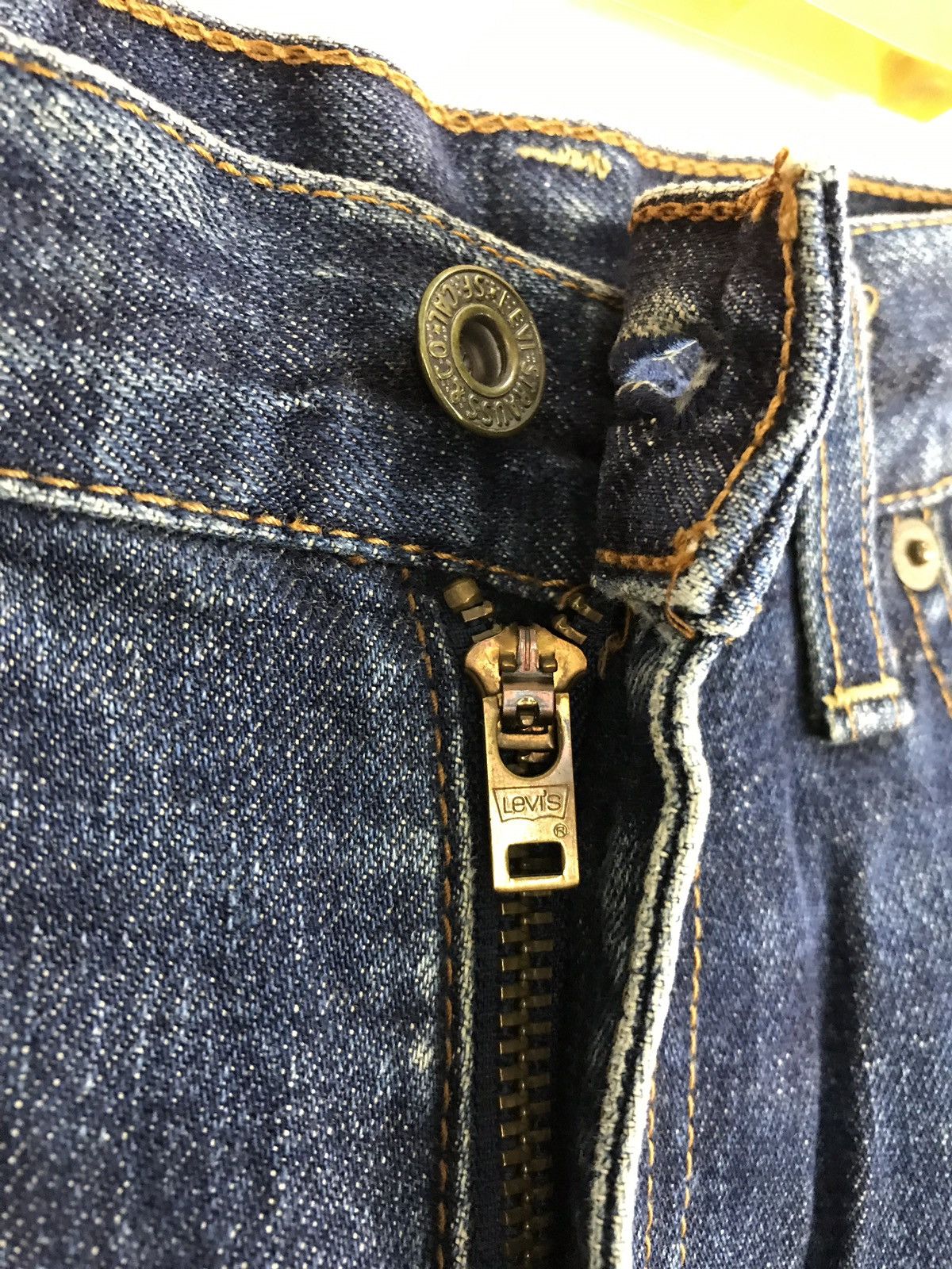 Levi's Vintage Clothing Levi’s 503 Blue Denim Jeans Pant Hype Distressed Size US 30 / EU 46 - 8 Thumbnail