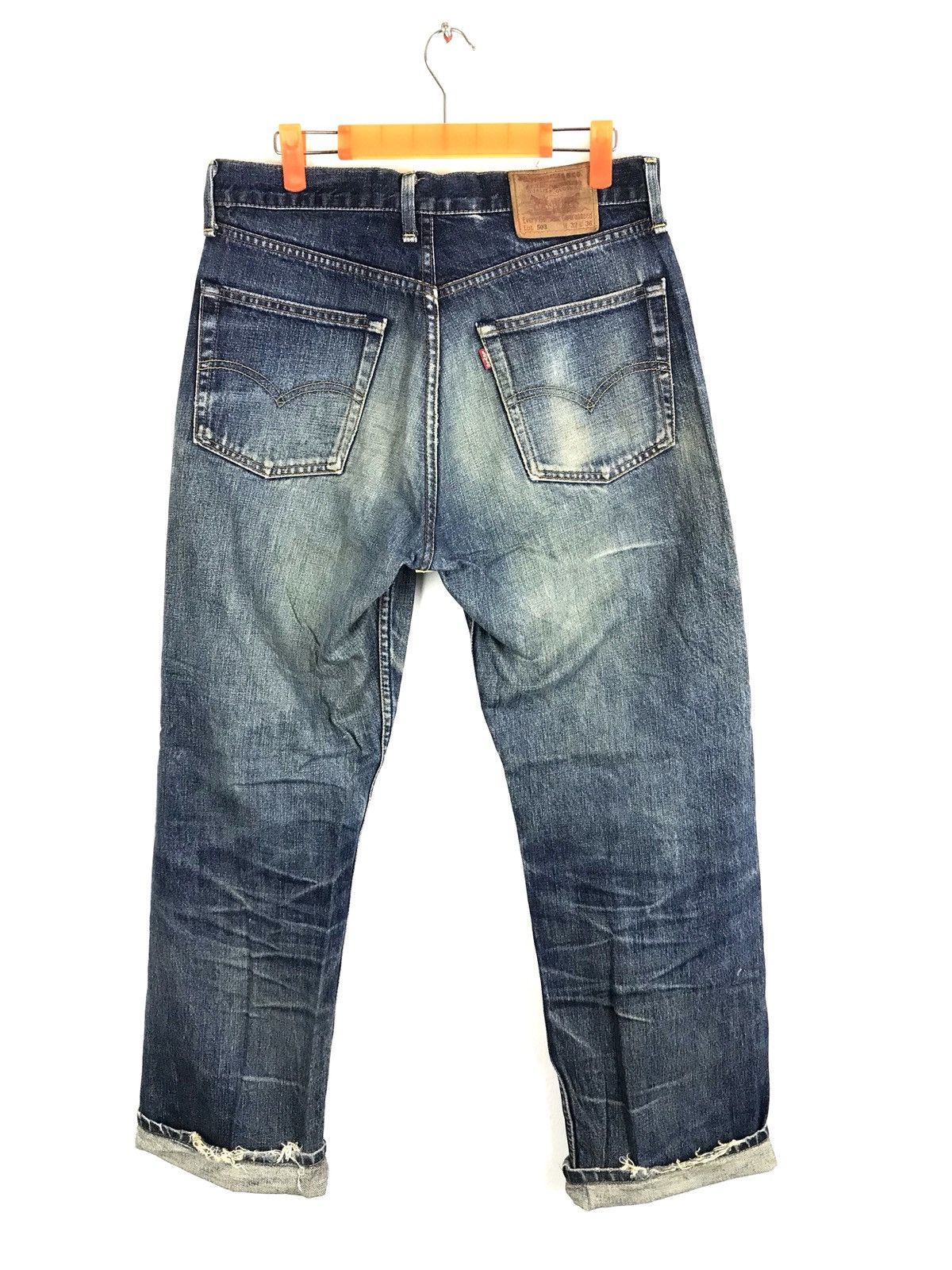 Levi's Vintage Clothing Levi’s 503 Blue Denim Jeans Pant Hype Distressed Size US 30 / EU 46 - 2 Thumbnail