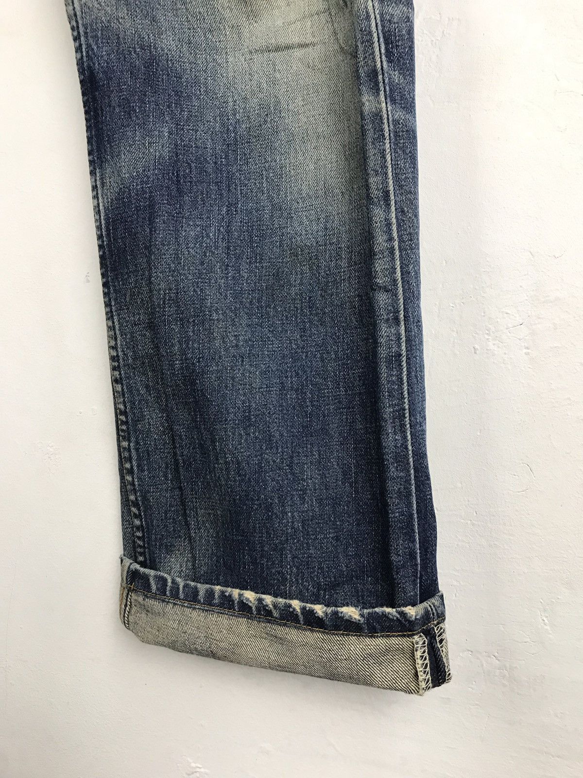 Levi's Vintage Clothing Levi’s 503 Blue Denim Jeans Pant Hype Distressed Size US 30 / EU 46 - 12 Thumbnail
