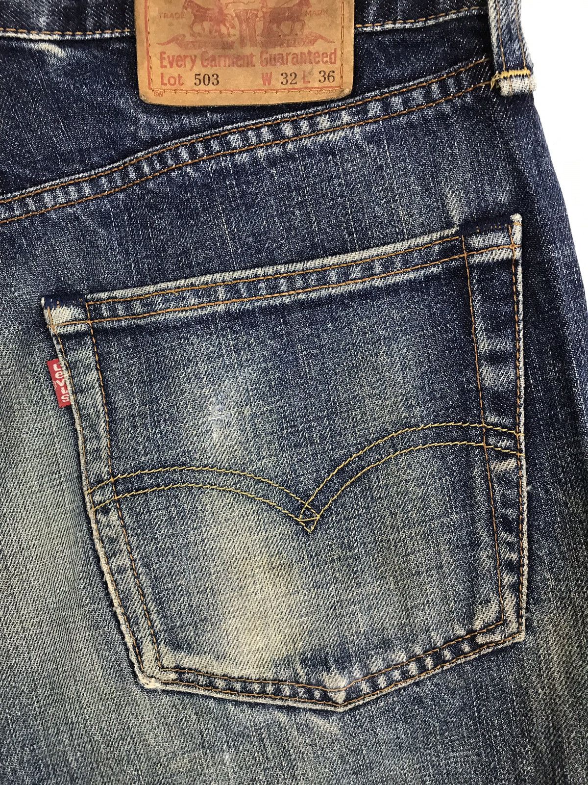 Levi's Vintage Clothing Levi’s 503 Blue Denim Jeans Pant Hype Distressed Size US 30 / EU 46 - 5 Thumbnail