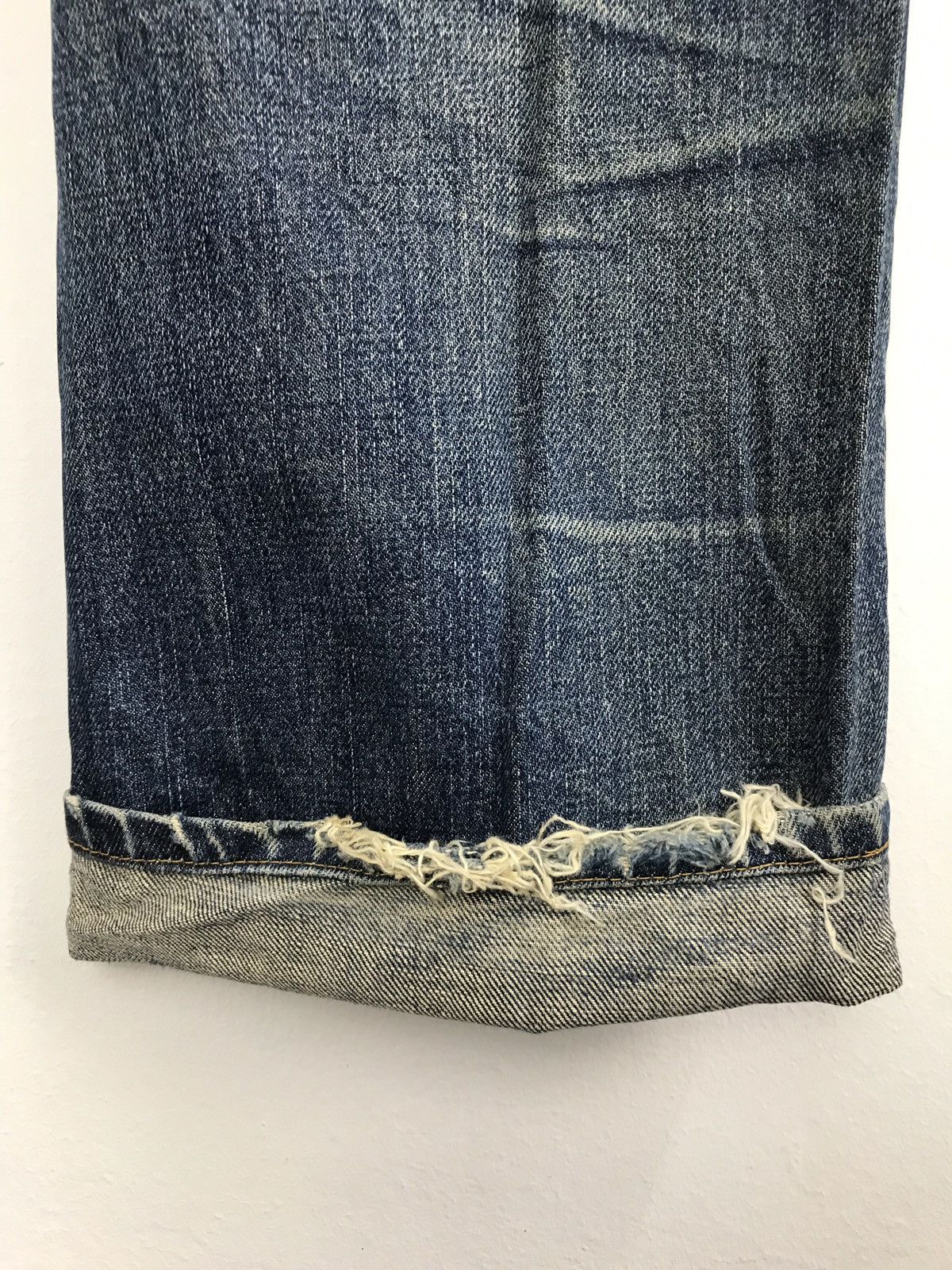 Levi's Vintage Clothing Levi’s 503 Blue Denim Jeans Pant Hype Distressed Size US 30 / EU 46 - 17 Thumbnail