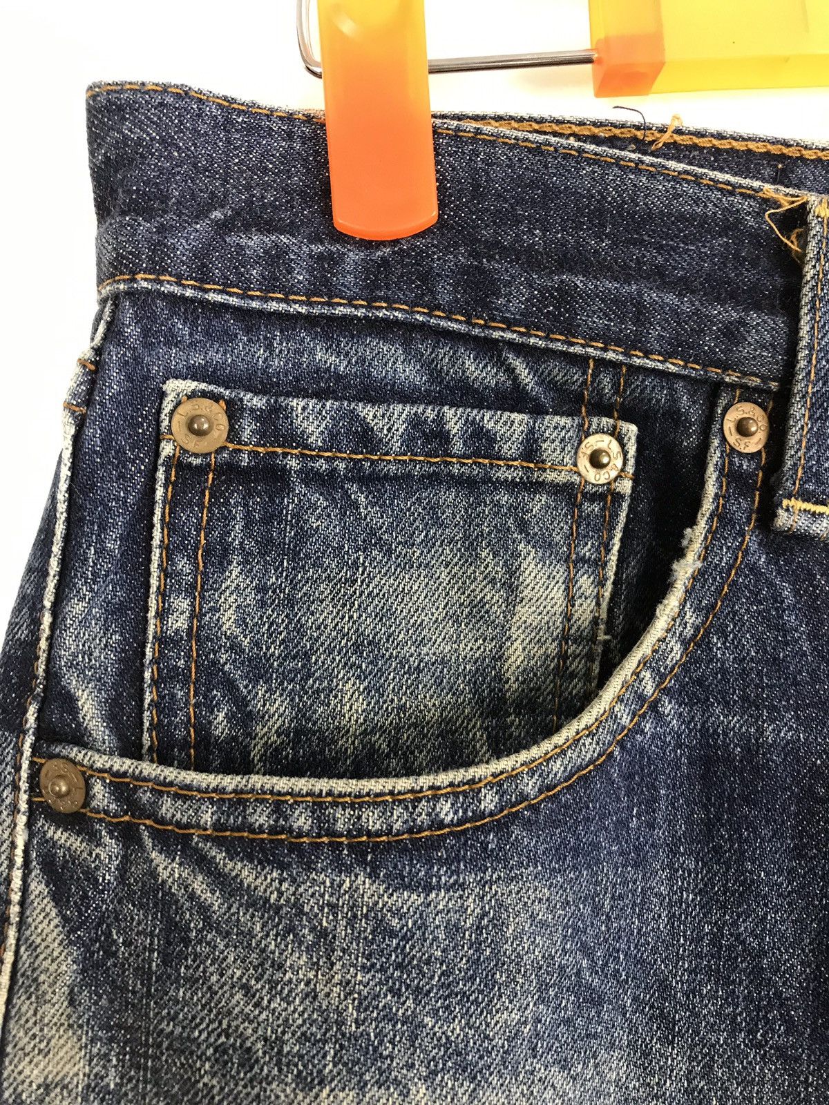 Levi's Vintage Clothing Levi’s 503 Blue Denim Jeans Pant Hype Distressed Size US 30 / EU 46 - 6 Thumbnail