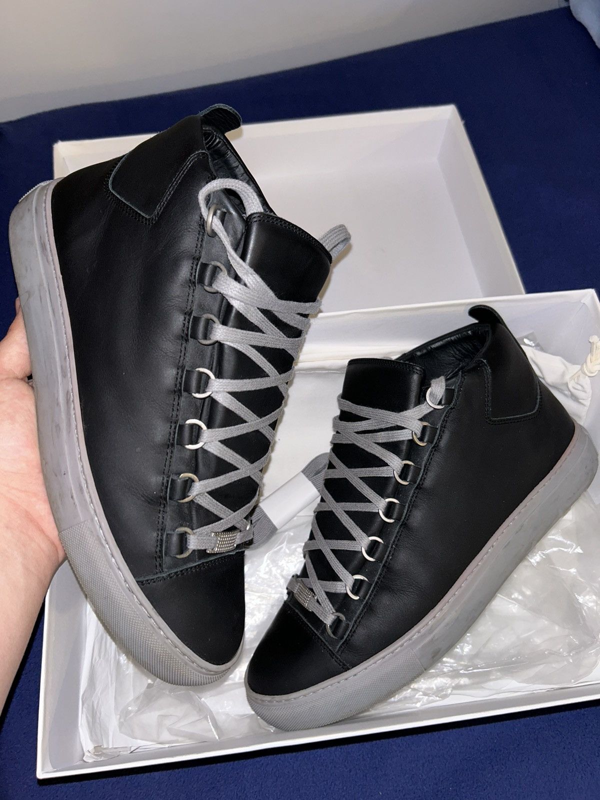 Balenciaga arena high grey on sale