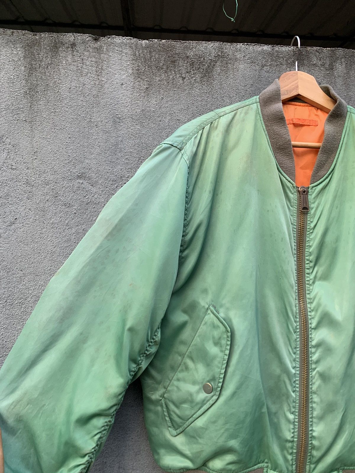 Vintage 🪖Vintage FADED MA-1 Man Intermediate Bomber Jacket Size US M / EU 48-50 / 2 - 12 Thumbnail