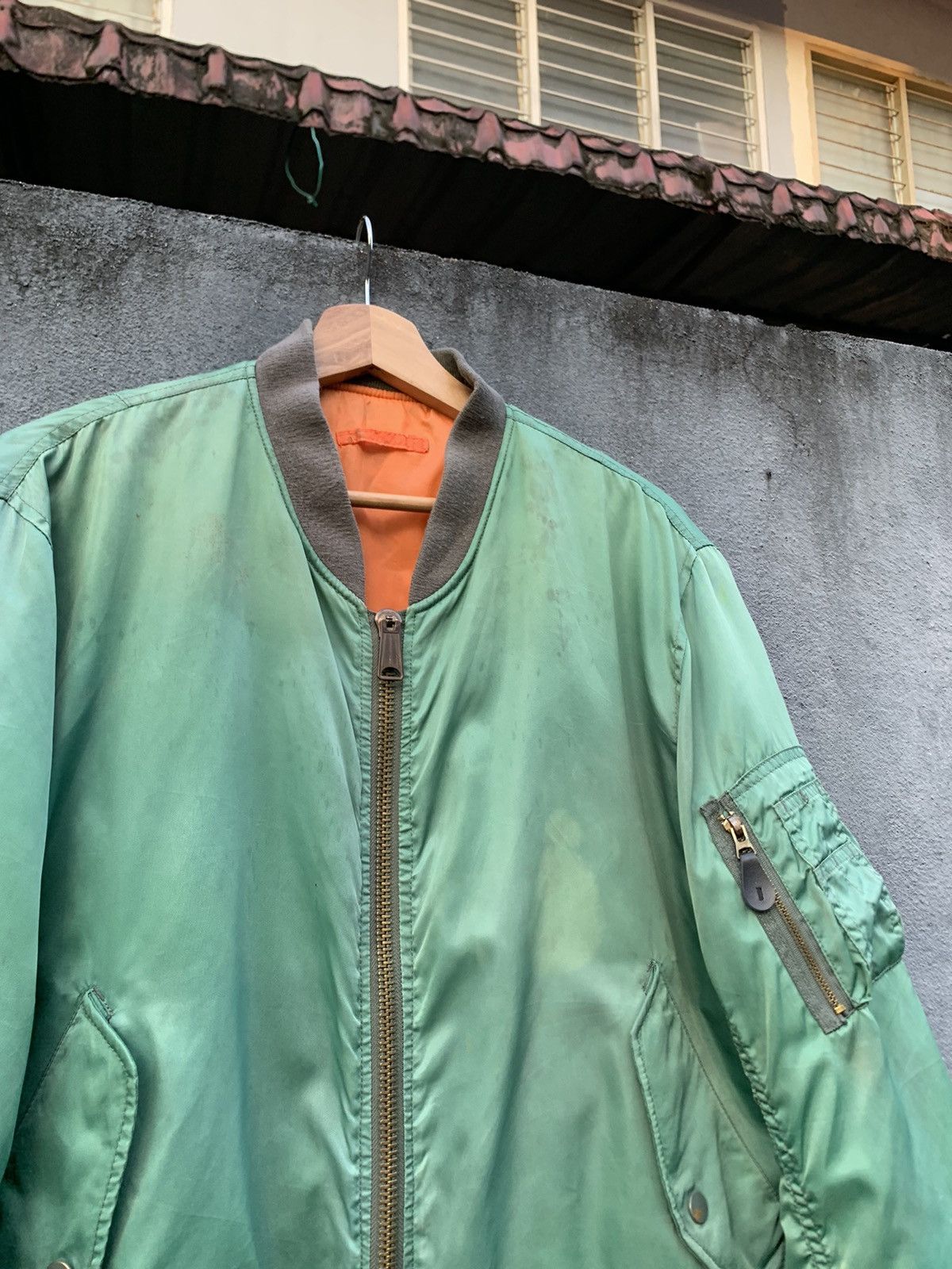 Vintage 🪖Vintage FADED MA-1 Man Intermediate Bomber Jacket Size US M / EU 48-50 / 2 - 6 Thumbnail