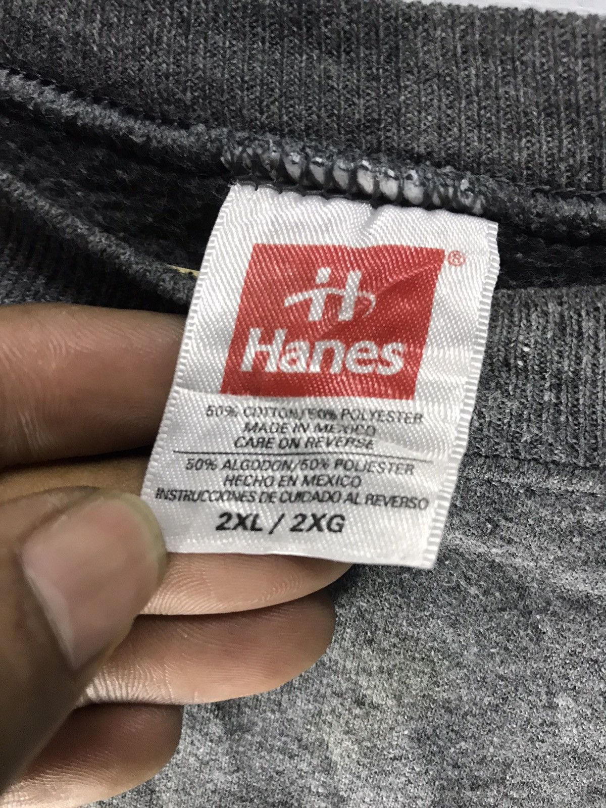 Hanes × Vintage Vintage plain beggie crewneck sweatshirt Size US XXL / EU 58 / 5 - 3 Thumbnail