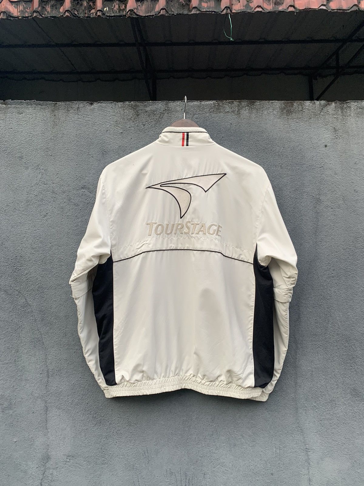 Japanese Brand VINTAGE TOUR STAGE BRIDGESTONE HALF ZIPPER JACKET Size US M / EU 48-50 / 2 - 5 Thumbnail