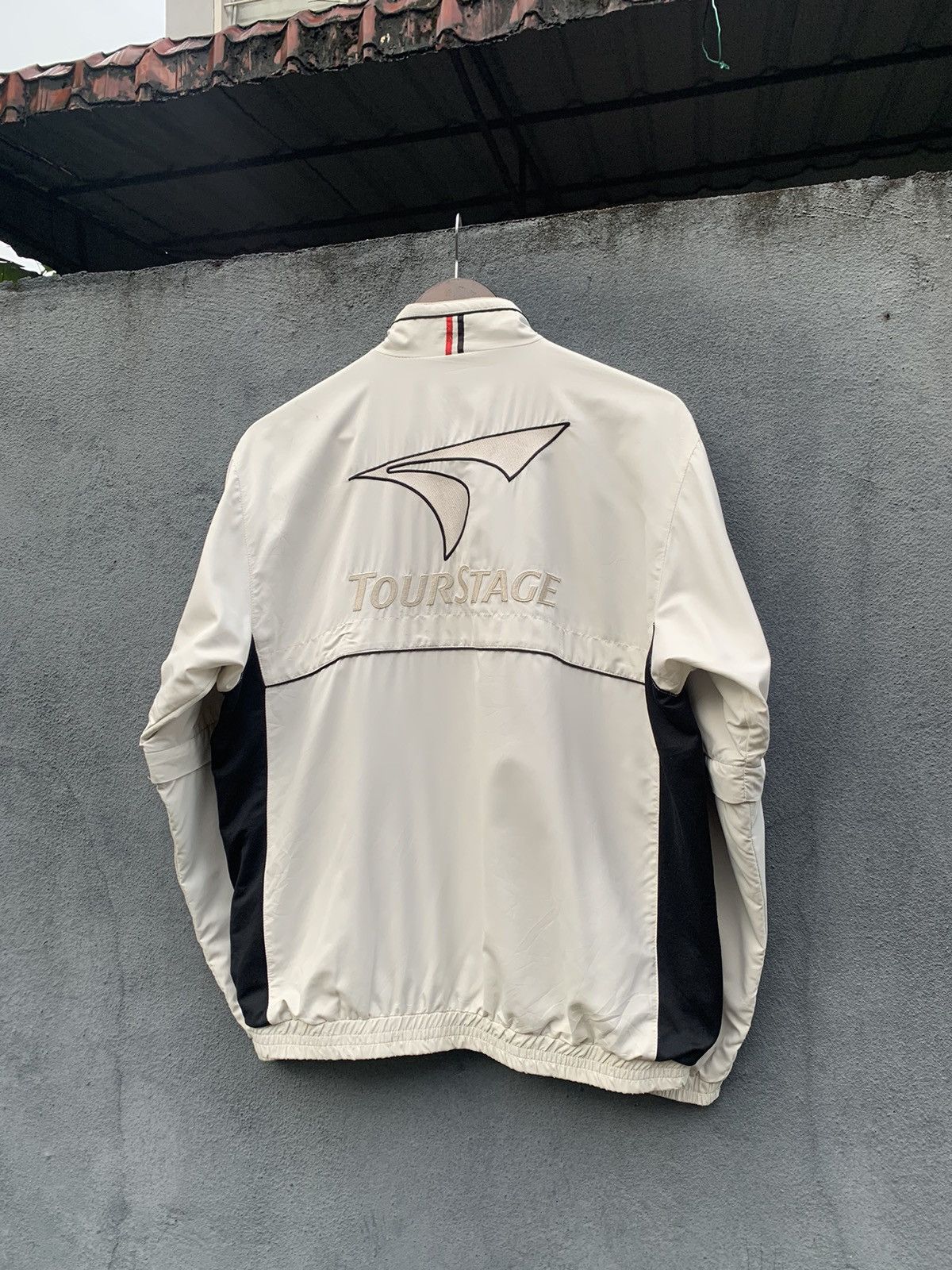 Japanese Brand VINTAGE TOUR STAGE BRIDGESTONE HALF ZIPPER JACKET Size US M / EU 48-50 / 2 - 7 Thumbnail
