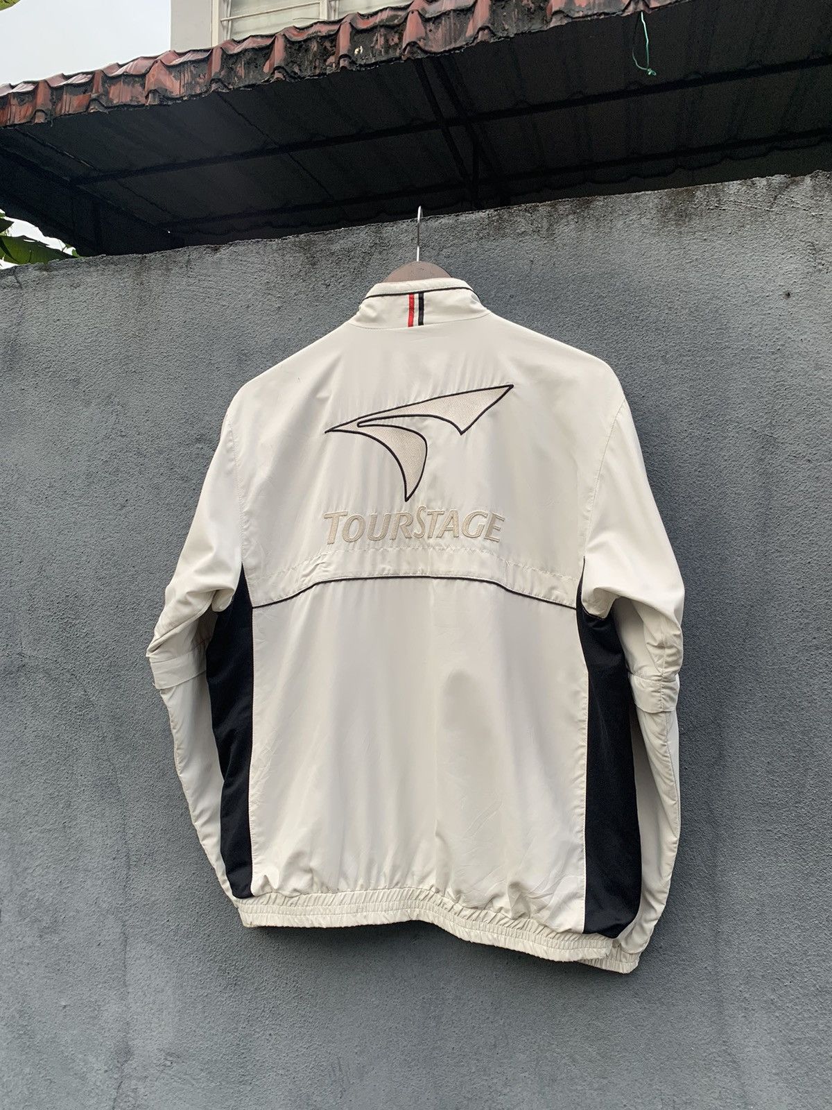 Japanese Brand VINTAGE TOUR STAGE BRIDGESTONE HALF ZIPPER JACKET Size US M / EU 48-50 / 2 - 6 Thumbnail