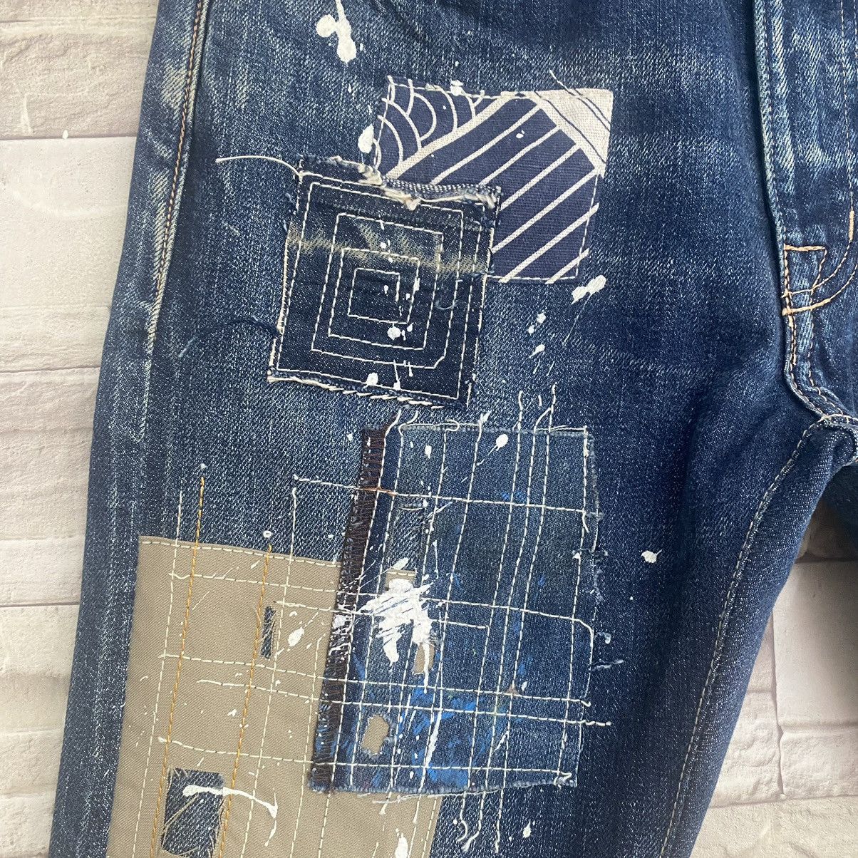 Kapital Kapital Boro Sashiko Patchwork Denim Selvedge Reworked Fit Size US 28 / EU 44 - 7 Thumbnail