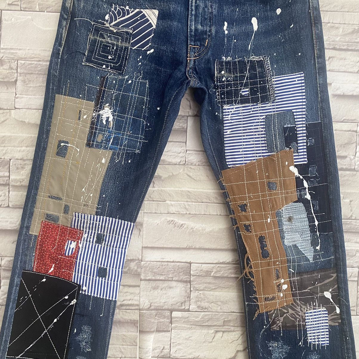 Kapital Kapital Boro Sashiko Patchwork Denim Selvedge Reworked Fit Size US 28 / EU 44 - 5 Thumbnail