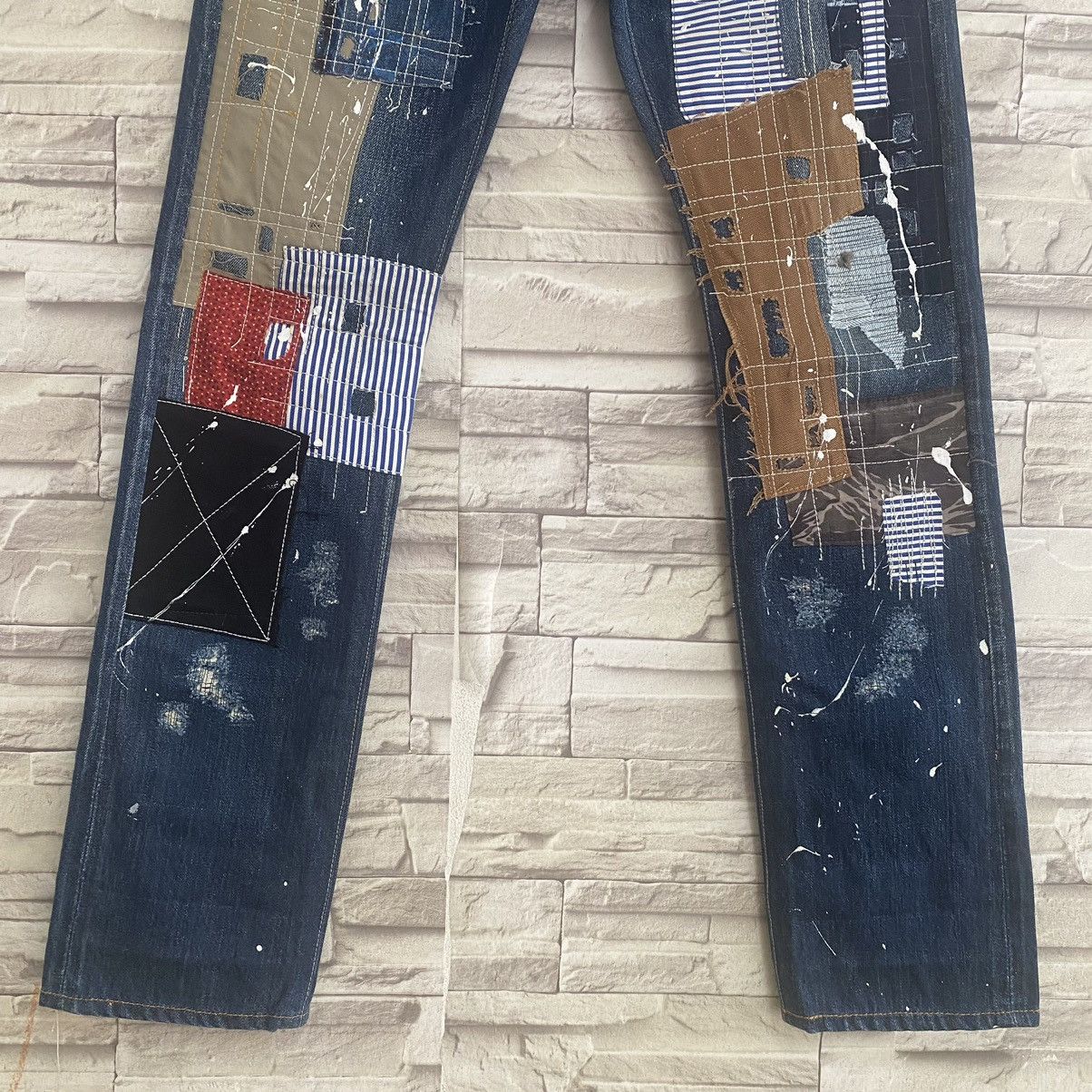 Kapital Kapital Boro Sashiko Patchwork Denim Selvedge Reworked Fit Size US 28 / EU 44 - 6 Thumbnail