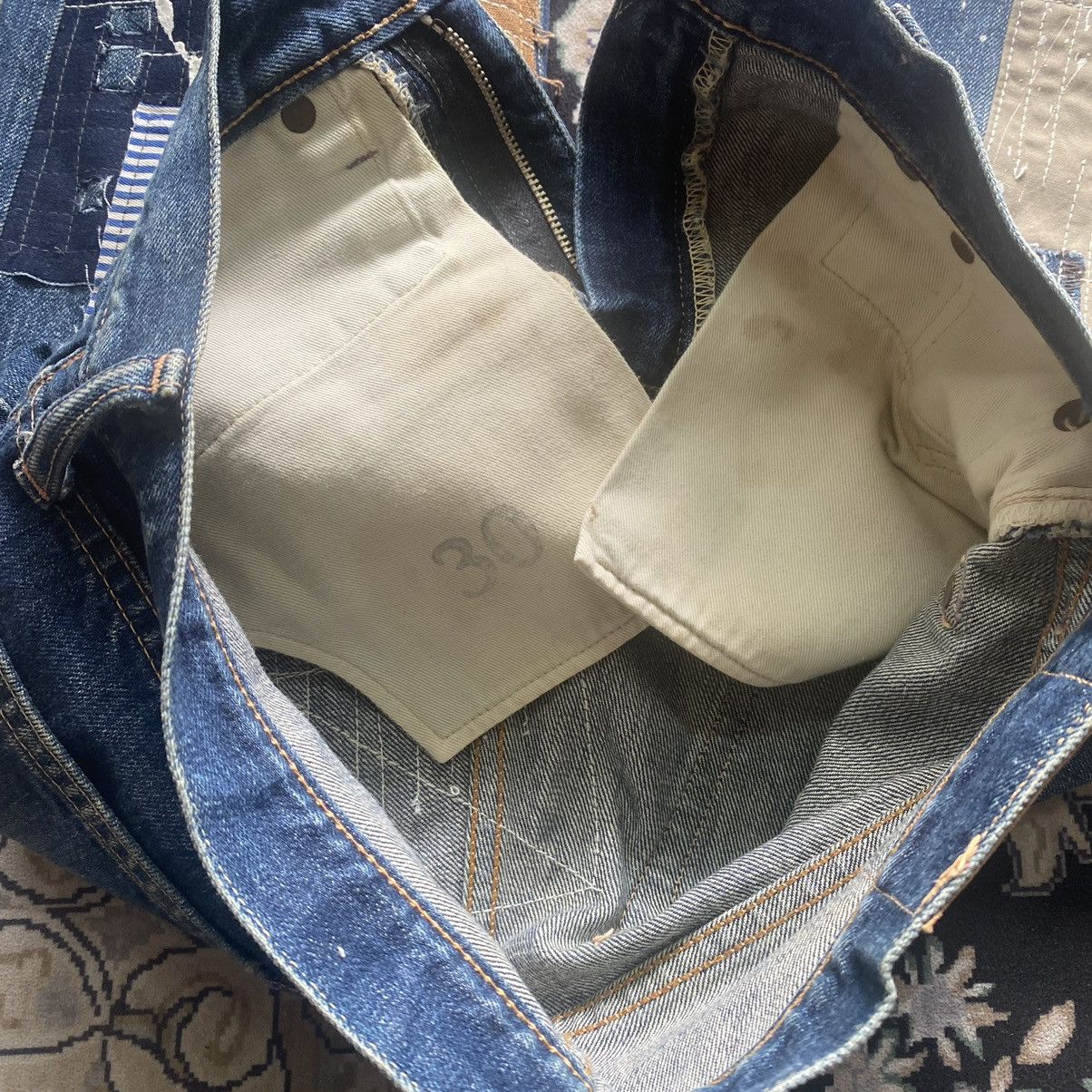 Kapital Kapital Boro Sashiko Patchwork Denim Selvedge Reworked Fit Size US 28 / EU 44 - 17 Thumbnail