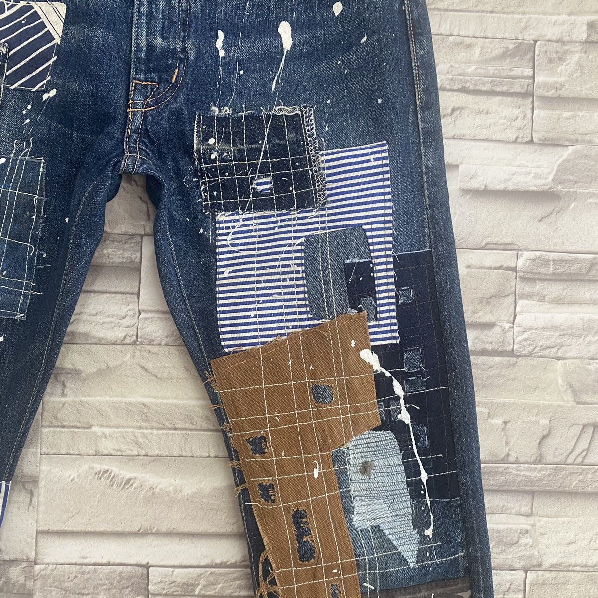 Kapital Kapital Boro Sashiko Patchwork Denim Selvedge Reworked Fit Size US 28 / EU 44 - 9 Thumbnail