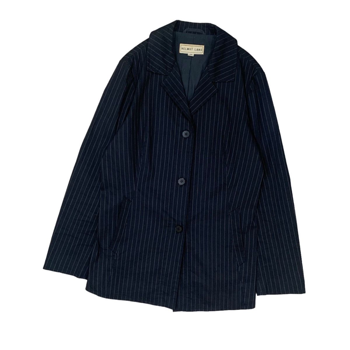 Helmut Lang 🔥Vintage Helmut Lang Striped Button Jacket Size M / US 6-8 / IT 42-44 - 4 Thumbnail