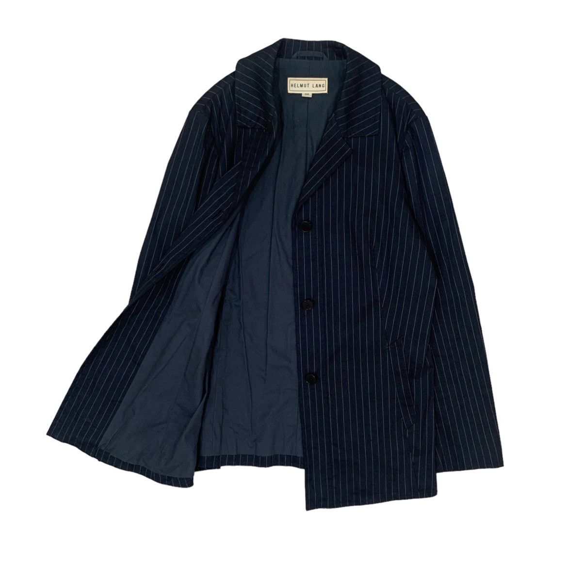 Helmut Lang 🔥Vintage Helmut Lang Striped Button Jacket Size M / US 6-8 / IT 42-44 - 3 Thumbnail