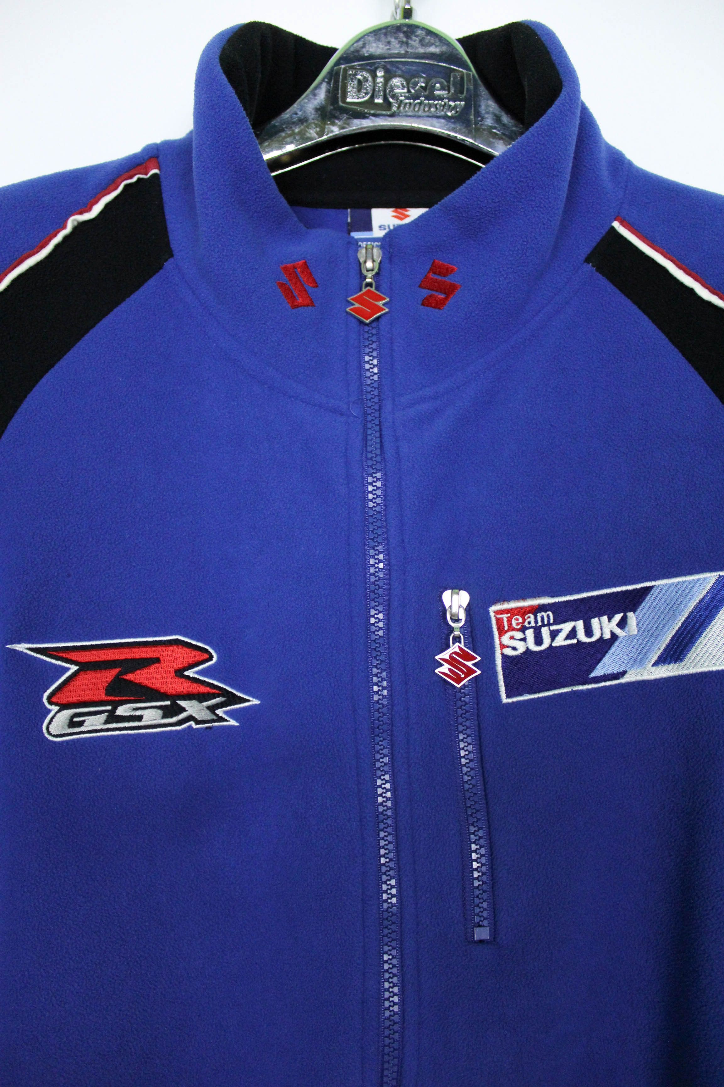 Vintage Suzuki Team GSX-R Official Fleece Full Zip Jacket Size XL Size US XL / EU 56 / 4 - 4 Thumbnail