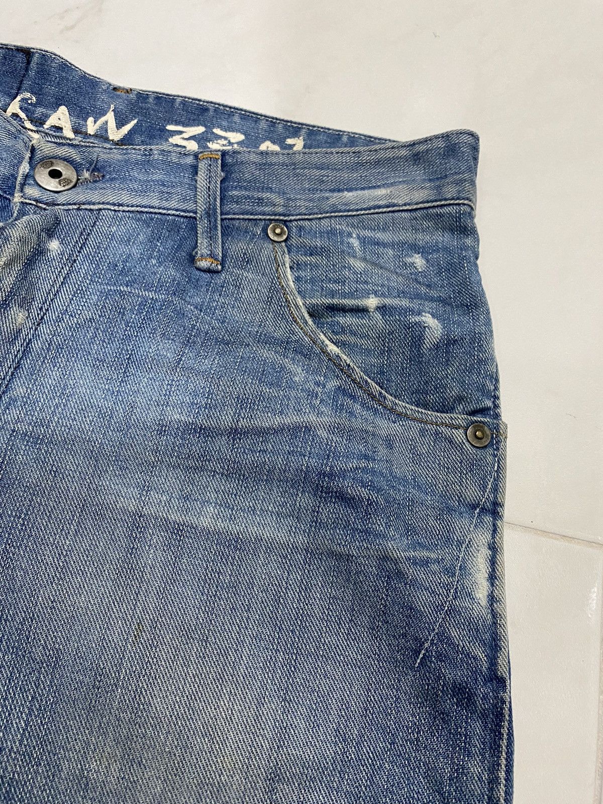 G-Star G-Star RAW 3301 Distressed Jean Size US 32 / EU 48 - 6 Thumbnail