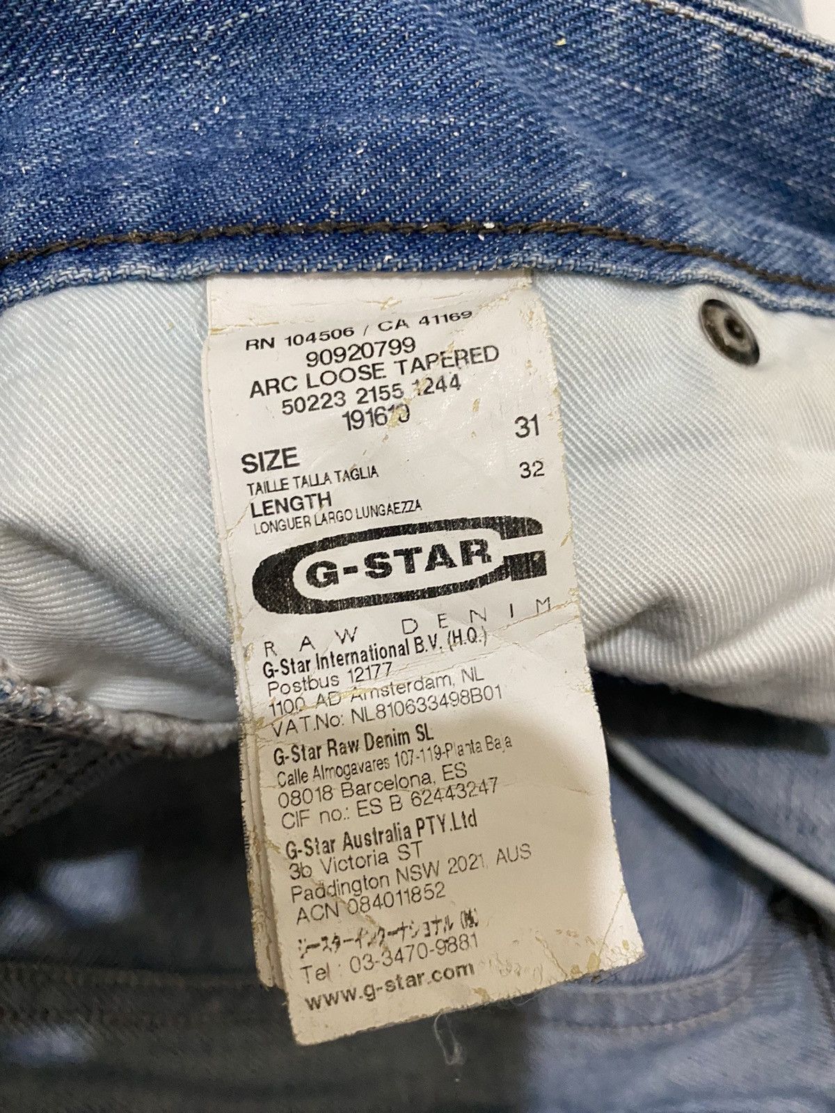 G-Star G-Star RAW 3301 Distressed Jean Size US 32 / EU 48 - 16 Thumbnail