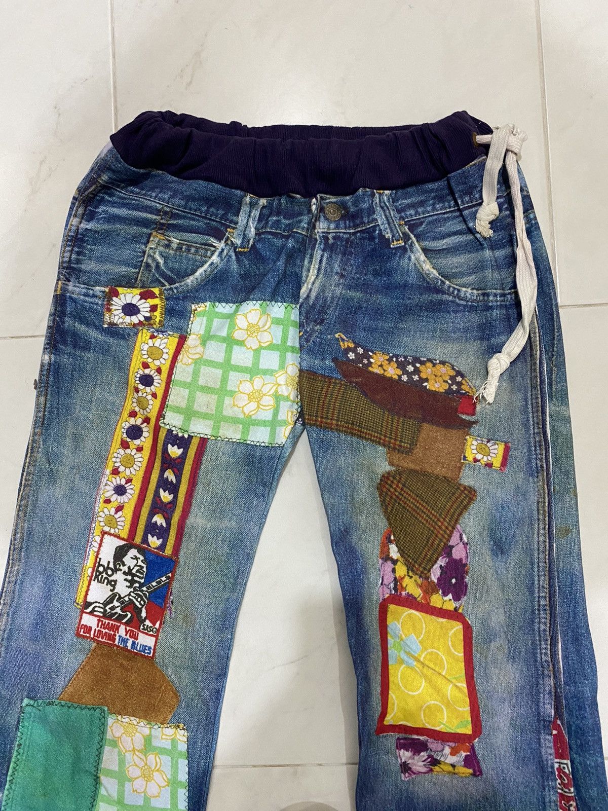 Japanese Brand Muchacha Union Made Printed Sweatpant Size 30" / US 8 / IT 44 - 3 Thumbnail