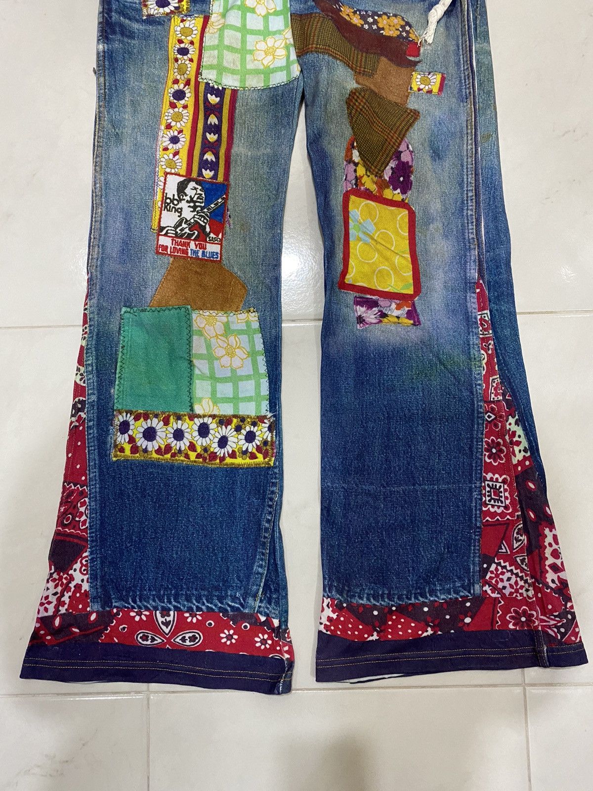 Japanese Brand Muchacha Union Made Printed Sweatpant Size 30" / US 8 / IT 44 - 4 Thumbnail