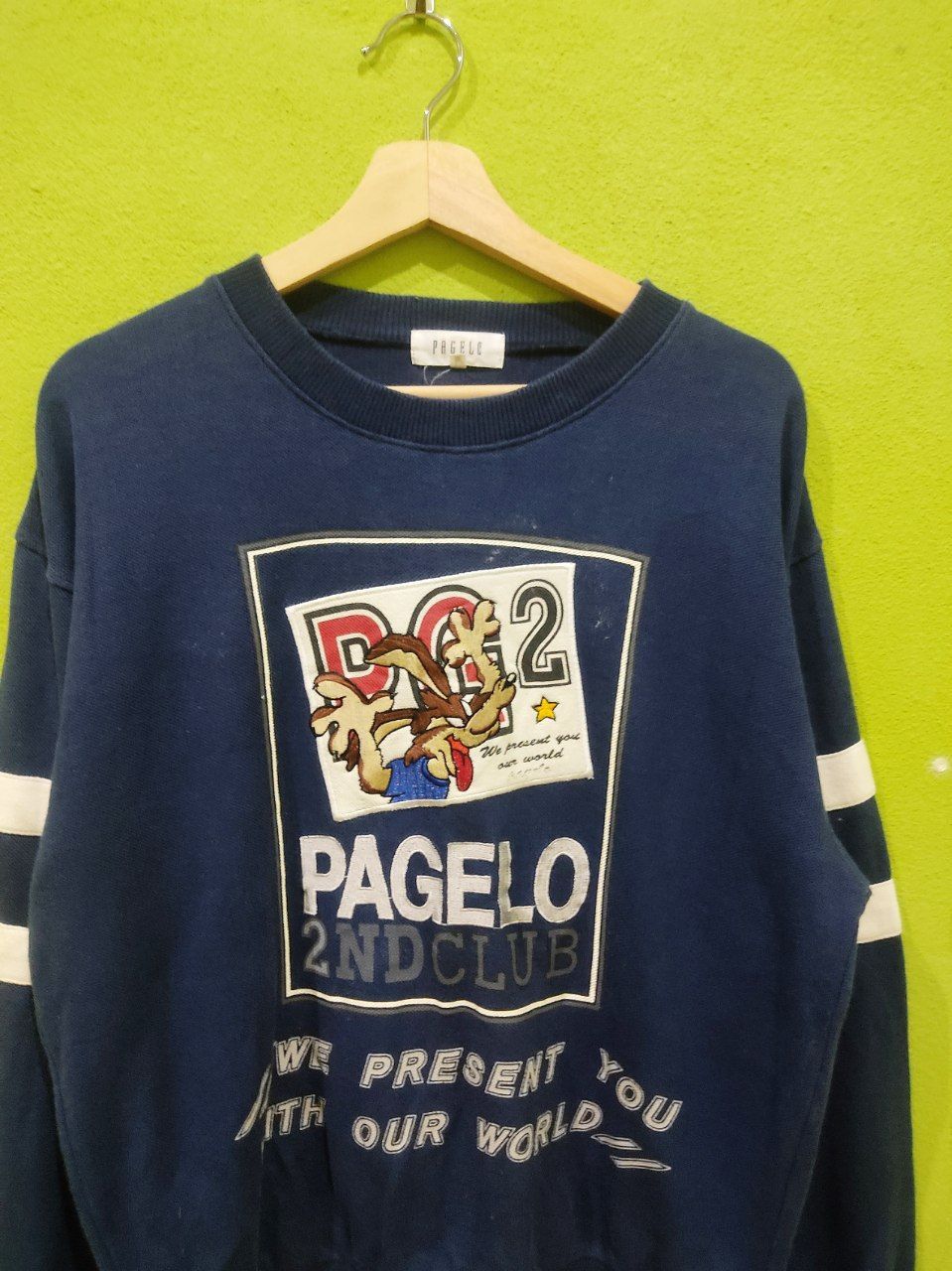 Japanese Brand × Vintage Vintage Japanese Pagelo Sweatshirt Size US M / EU 48-50 / 2 - 2 Thumbnail