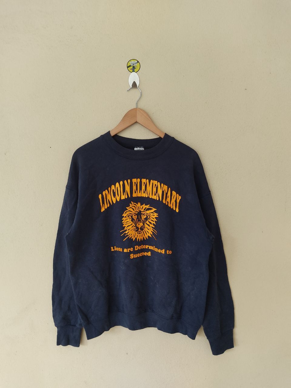 Fruit Of The Loom × Vintage LINCOLN ELEMENTARY LION SWEATSHIRT Size US L / EU 52-54 / 3 - 1 Thumbnail