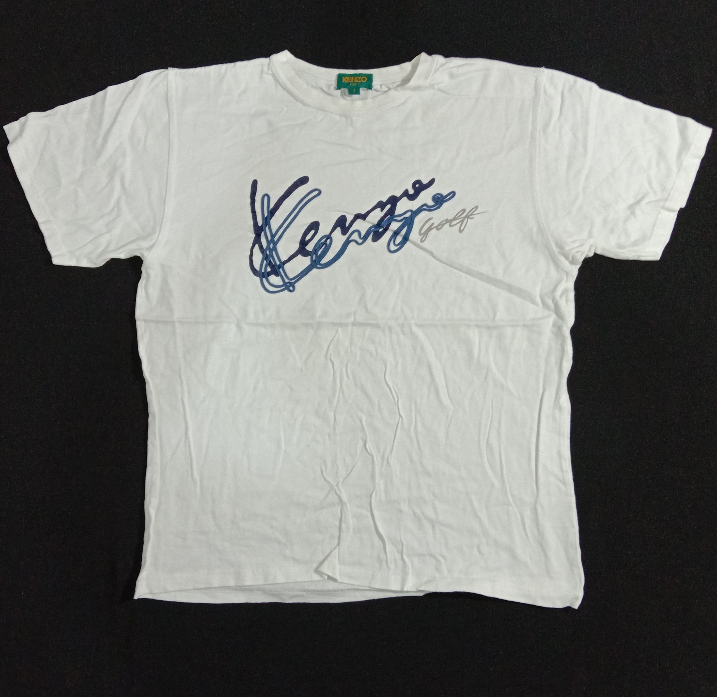 Designer Kenzo Golf Spell Out Tee Unisex Size US S / EU 44-46 / 1 - 1 Thumbnail