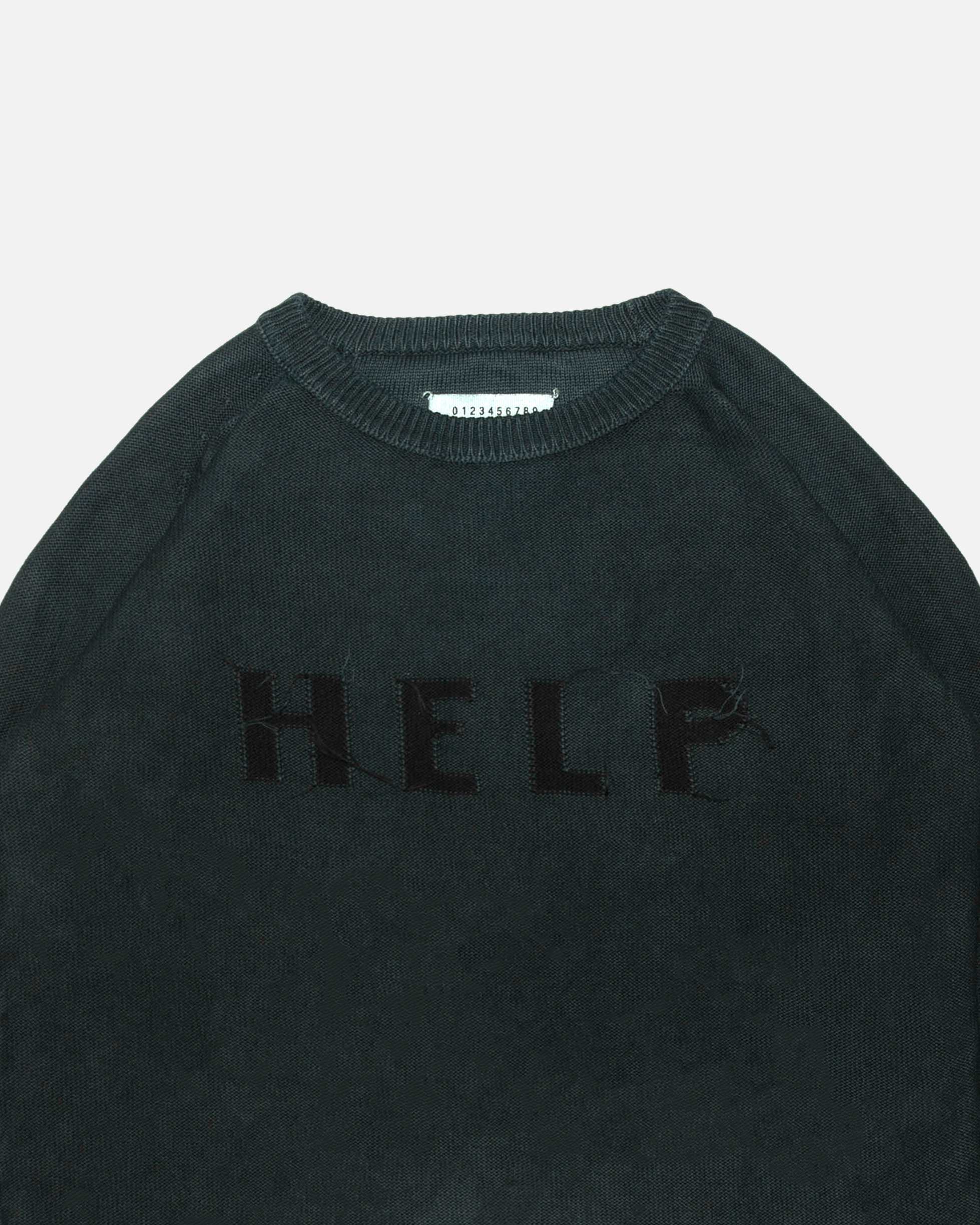 AW05 Destroyed 'Help' Knit