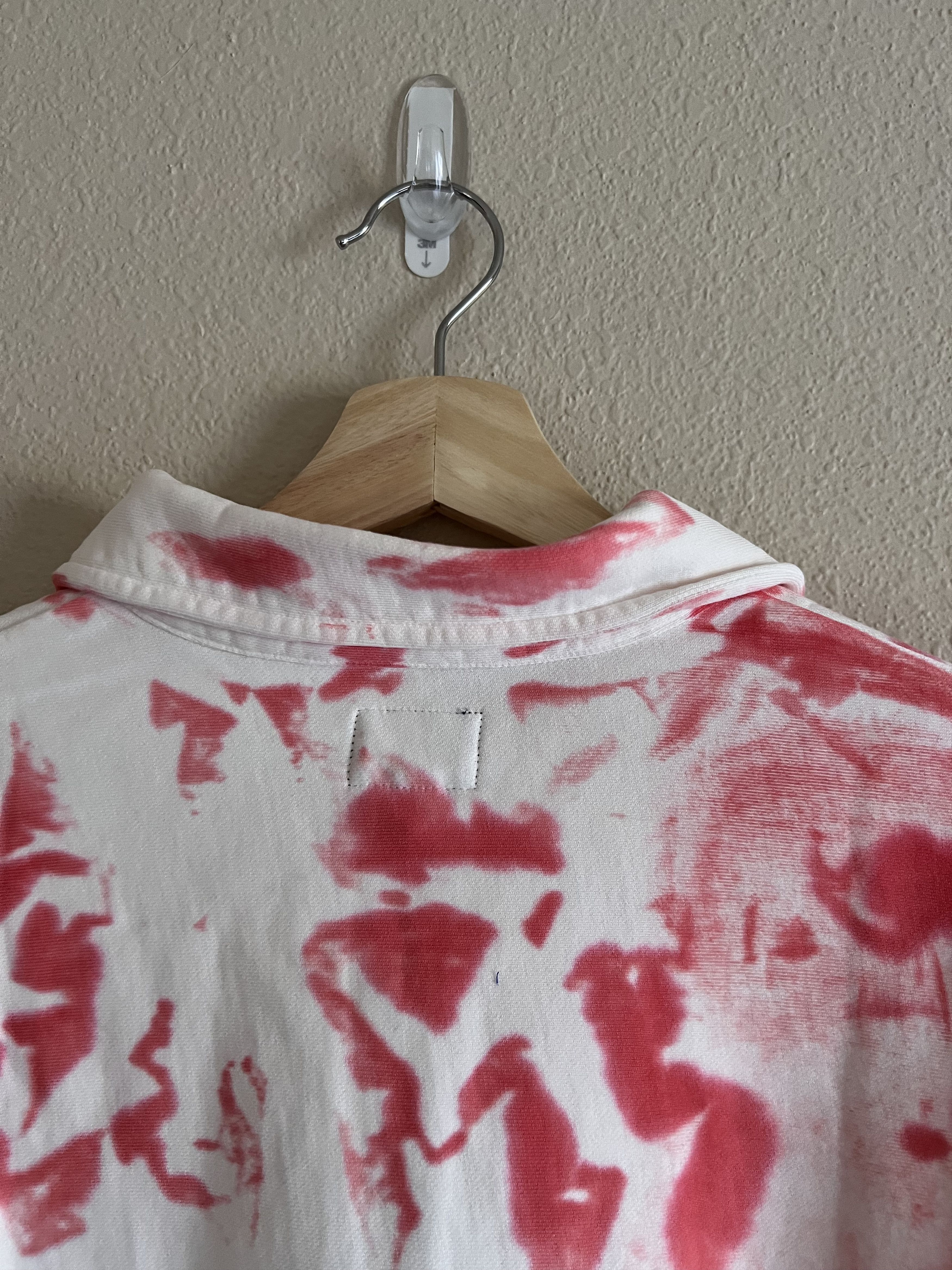 Noah Noah Splatter Dye Half Zip Pullover in Red Size US L / EU 52-54 / 3 - 5 Thumbnail