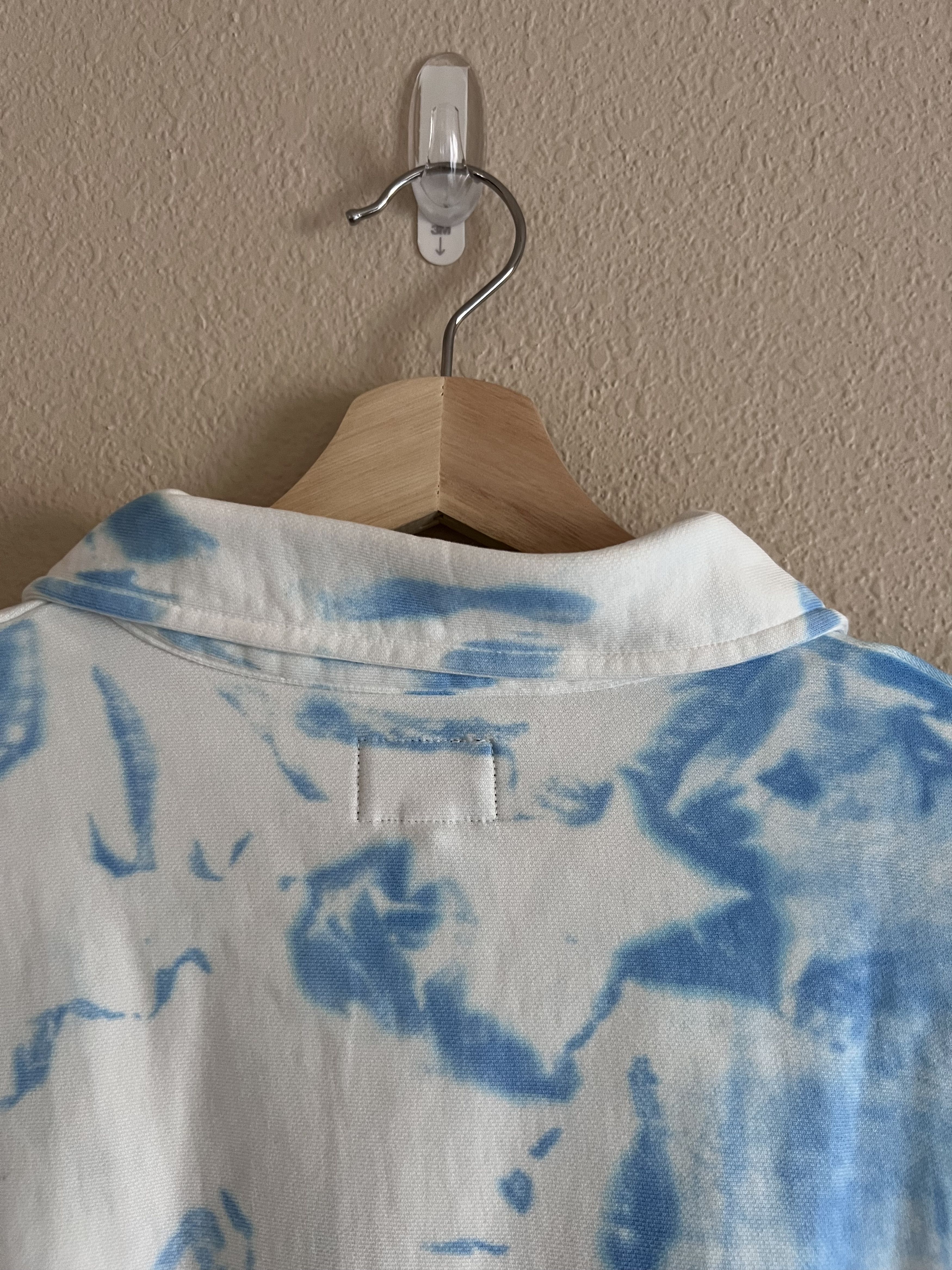 Noah Noah Splatter Dye Half Zip Pullover in Blue Size US L / EU 52-54 / 3 - 5 Thumbnail
